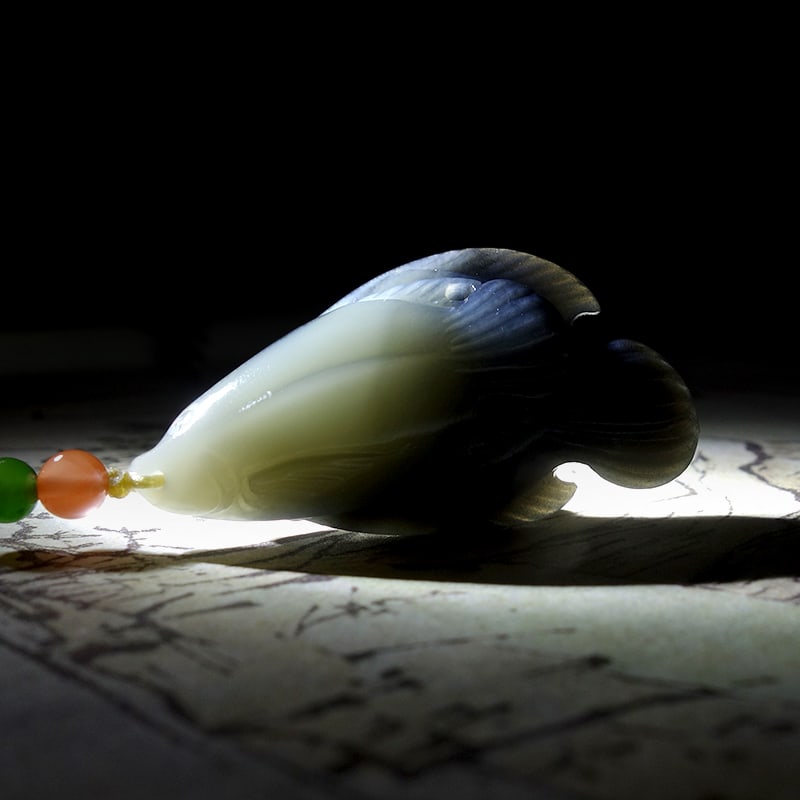 Hetian Jade Pendant - Fish - 6
