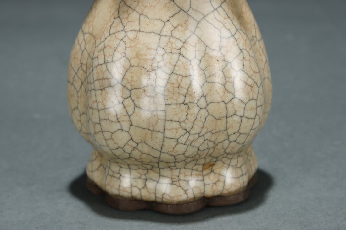 Old Ge Kiln Porcelain Vase w Box - 6
