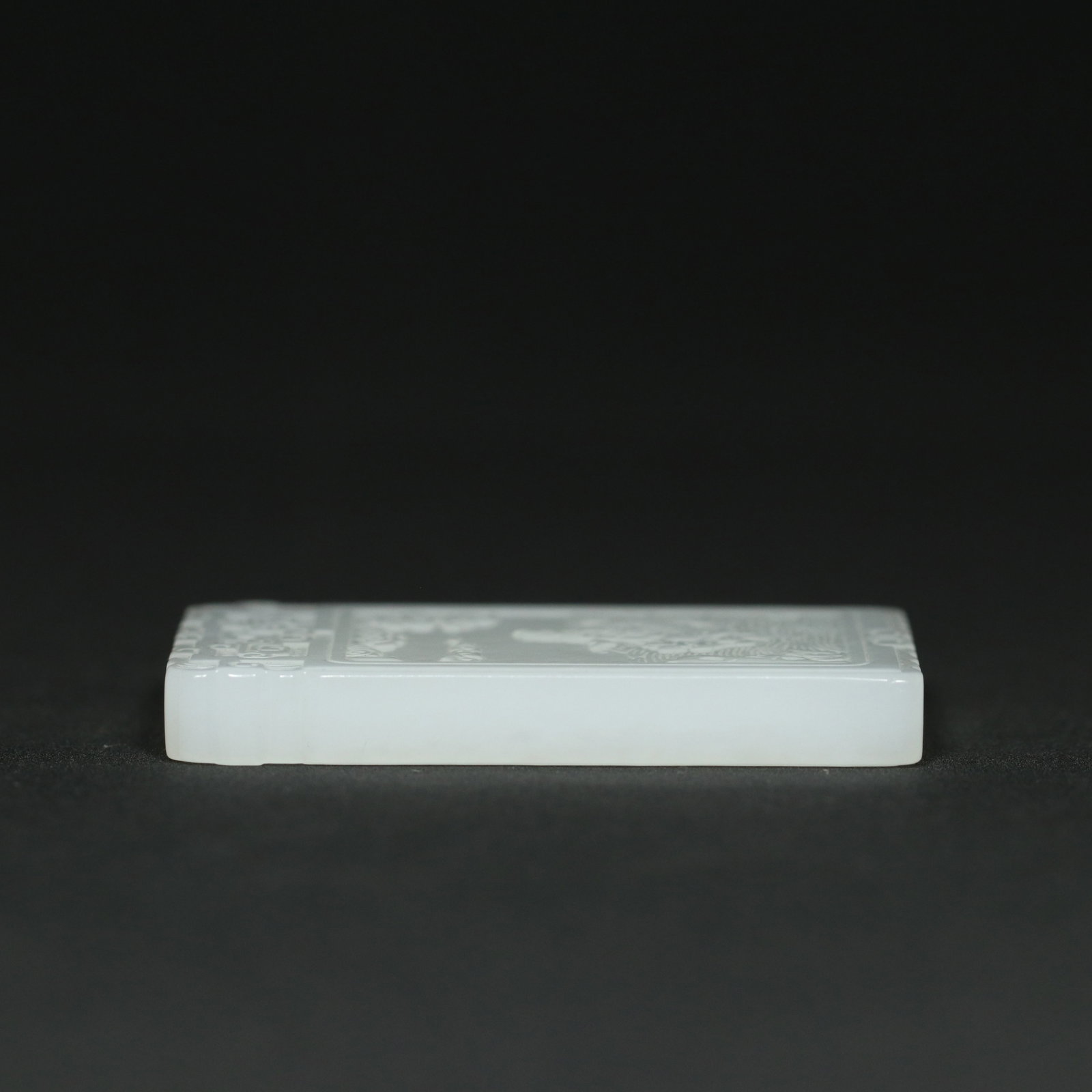 White Hetian Jade Sage & Poetic prose Pendant - 3