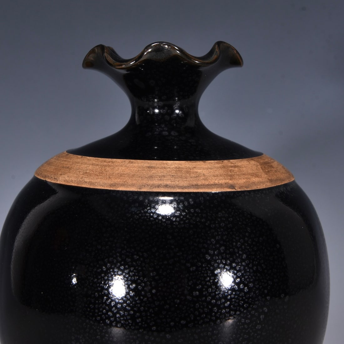 Jian Kiln Porcelain Pomegranate Vase - 3