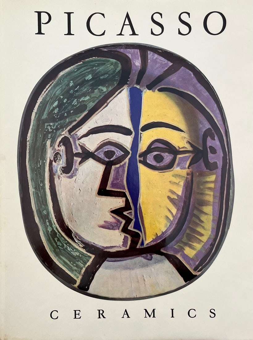 1950 Pablo Picasso Ceramics by Picasso Cover: Artist: Pablo Picasso Country: Spain Title: Ceramics by Picasso - Cover Medium: Offset Lithograph Marks: Not signed, not numbered Paper size: Vellum paper 15 x 11 inches Published by Skira, 1950, Swit