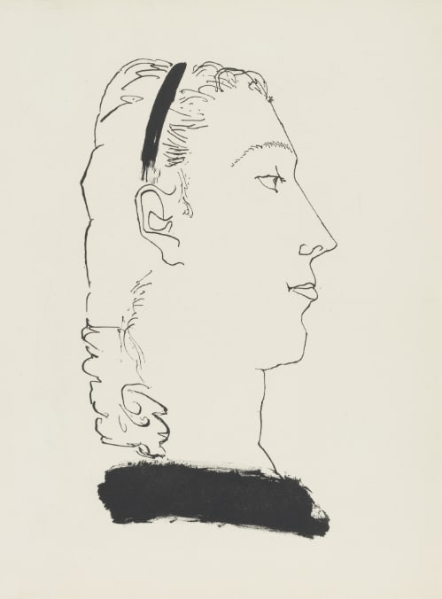 1985 Picasso Heliogravure 3 Lady's indifference: Artist: Pablo Picasso Country: Spain Medium: Heliogravure 3 Marks: Not signed, not numbered Paper Size: 15 x 11 inches on heavy matte finish paper. Provenance: Vintage portfolio, 1985 Condition: Very 