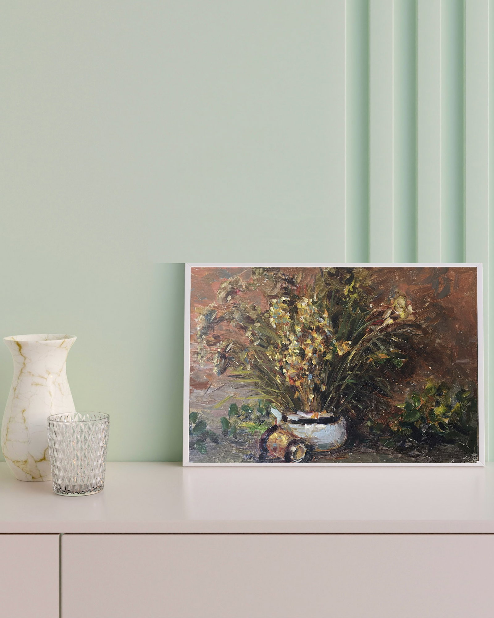 Oil painting dry bouquet Sergey Ivanovich - 2