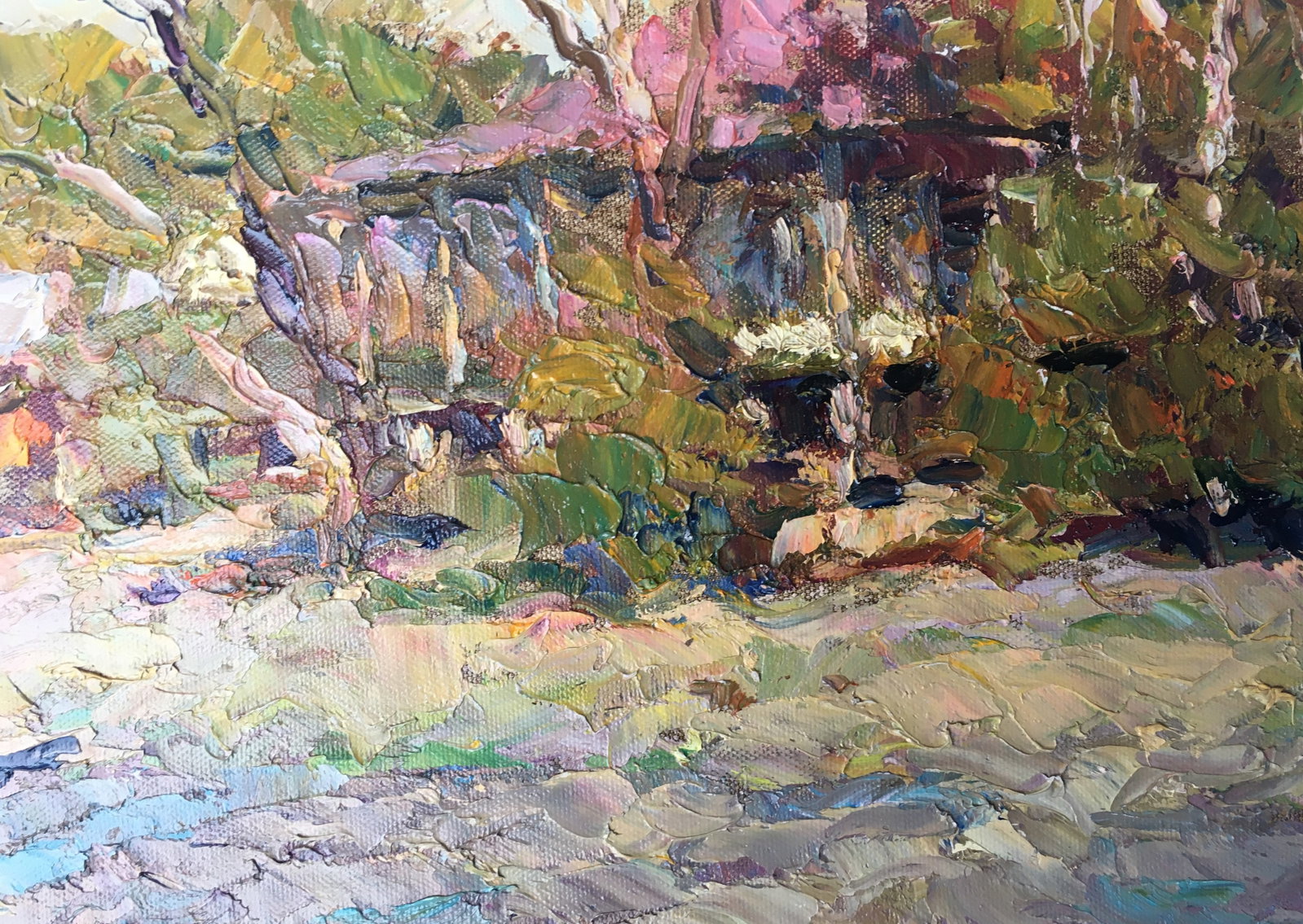 Oil painting house in the forest Sergey Ivanovich - 4
