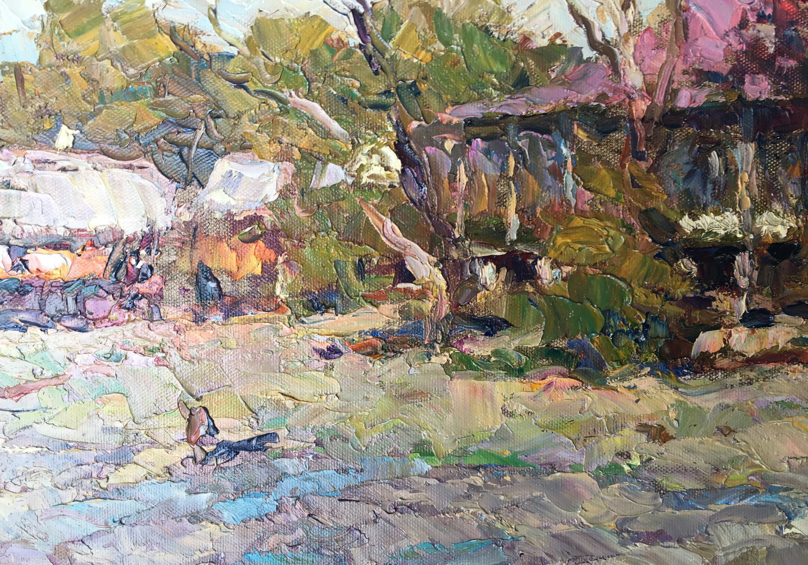 Oil painting house in the forest Sergey Ivanovich - 5