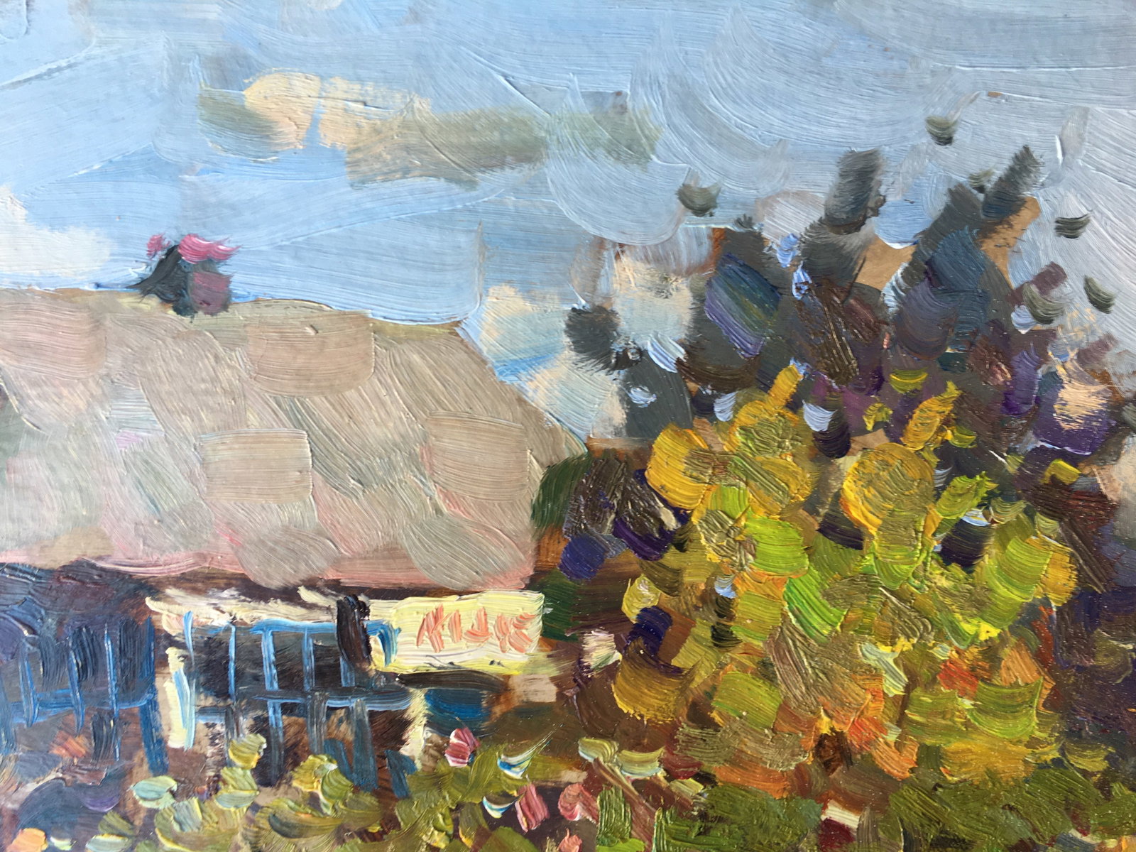 Oil painting Windy day Sergey Ivanovich - 5
