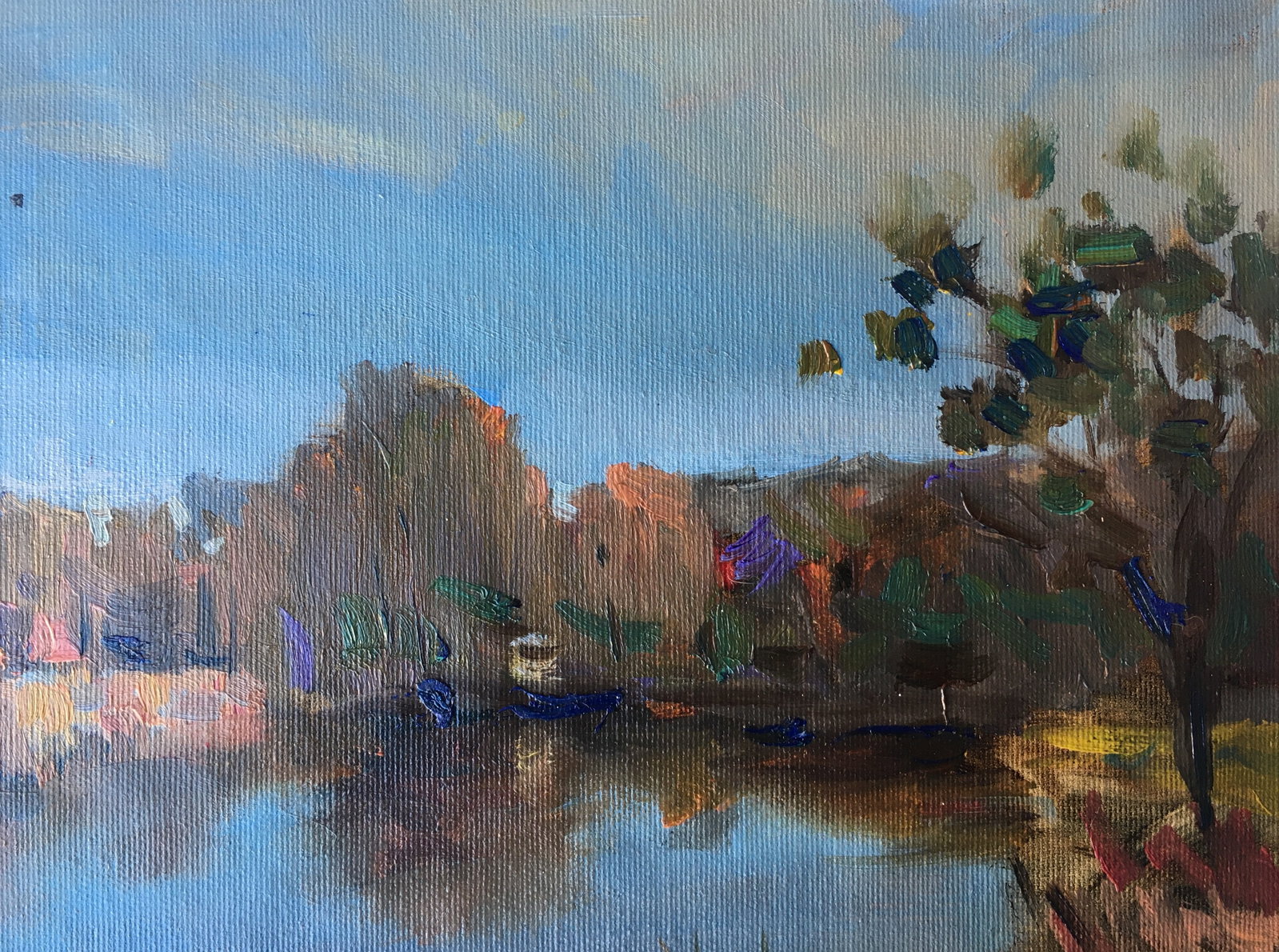 Oil painting Clear river Sergey Ivanovich - 8