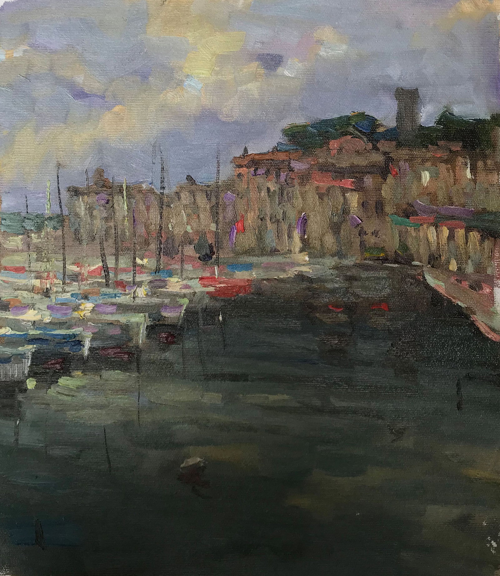 Oil painting Berth Sergey Ivanovich: Title: Oil painting Berth Sergey Ivanovich Description: 169ALAA Painter: Sergey Ivanovich Animov Size: 40x35 cm/ 15,74x13,77 inches Components: canvas, oil Original painting from our collection ERA: m