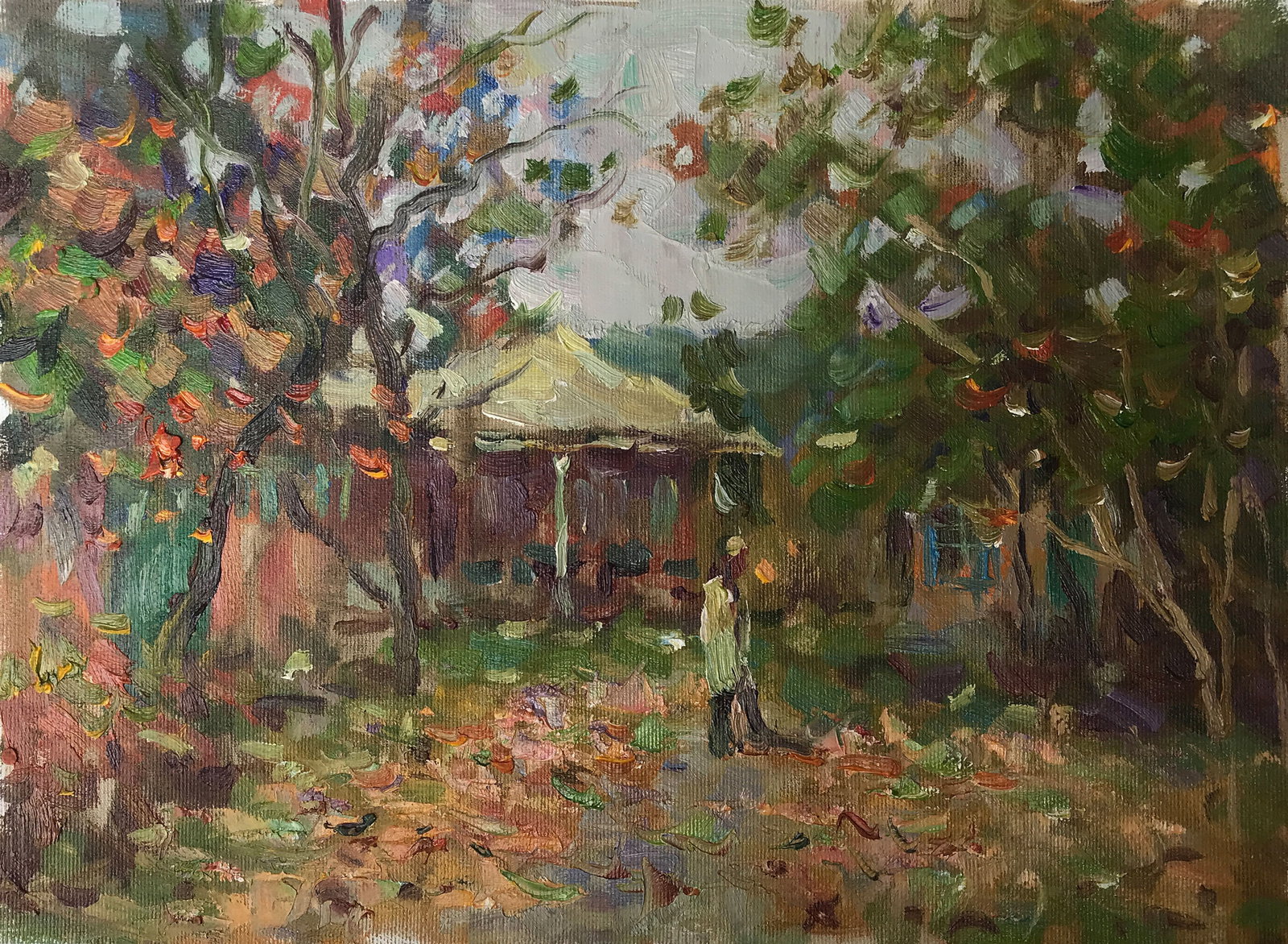 Oil painting welcome Sergey Ivanovich: Title: Oil painting welcome Sergey Ivanovich Description: 196ALAA Painter: Sergey Ivanovich Animov Size: 30x40 cm/11.8x15.7 inches Components: canvas, oil Original painting from our collection ERA: mo