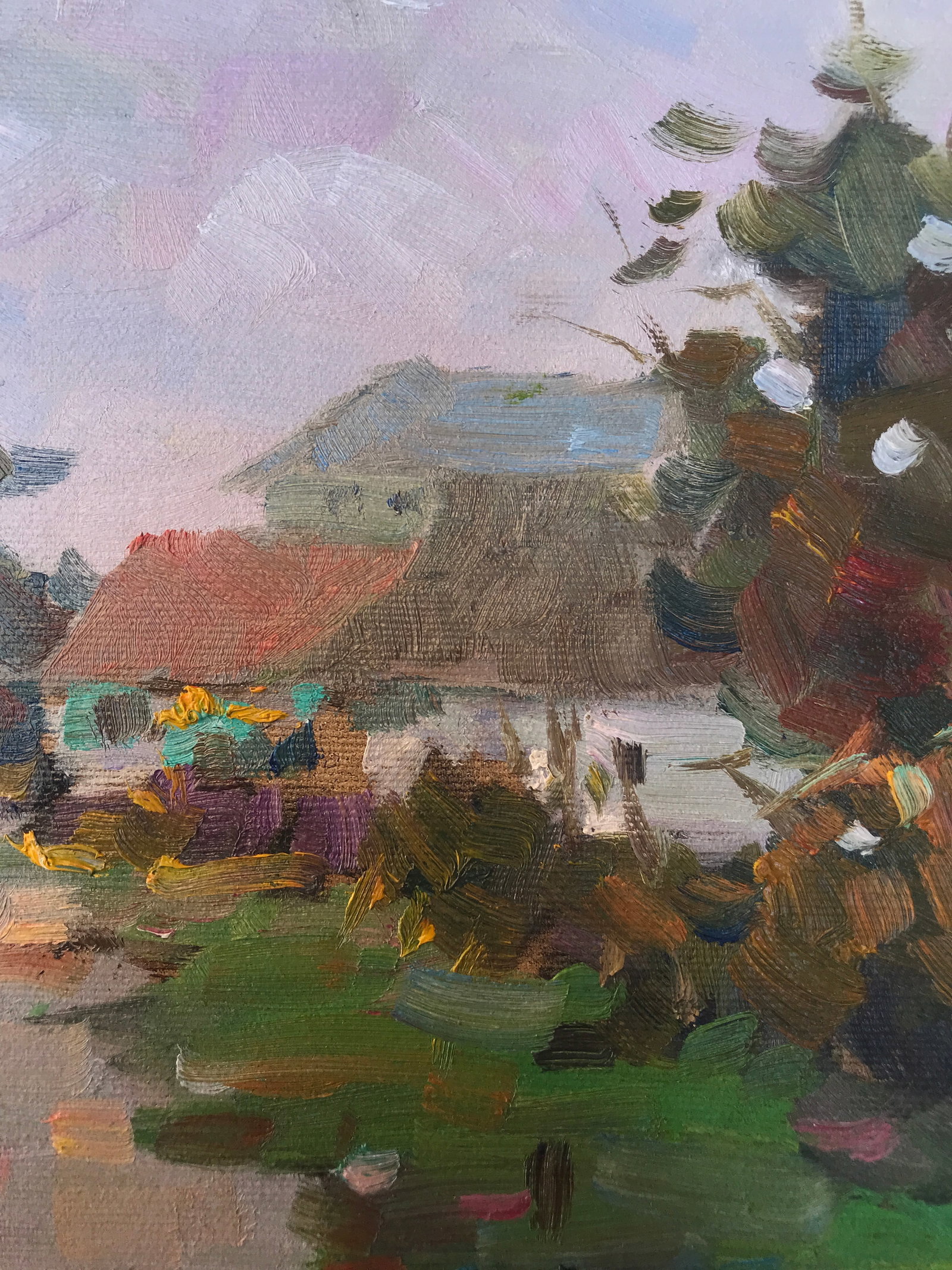 Oil painting native street Sergey Ivanovich - 10