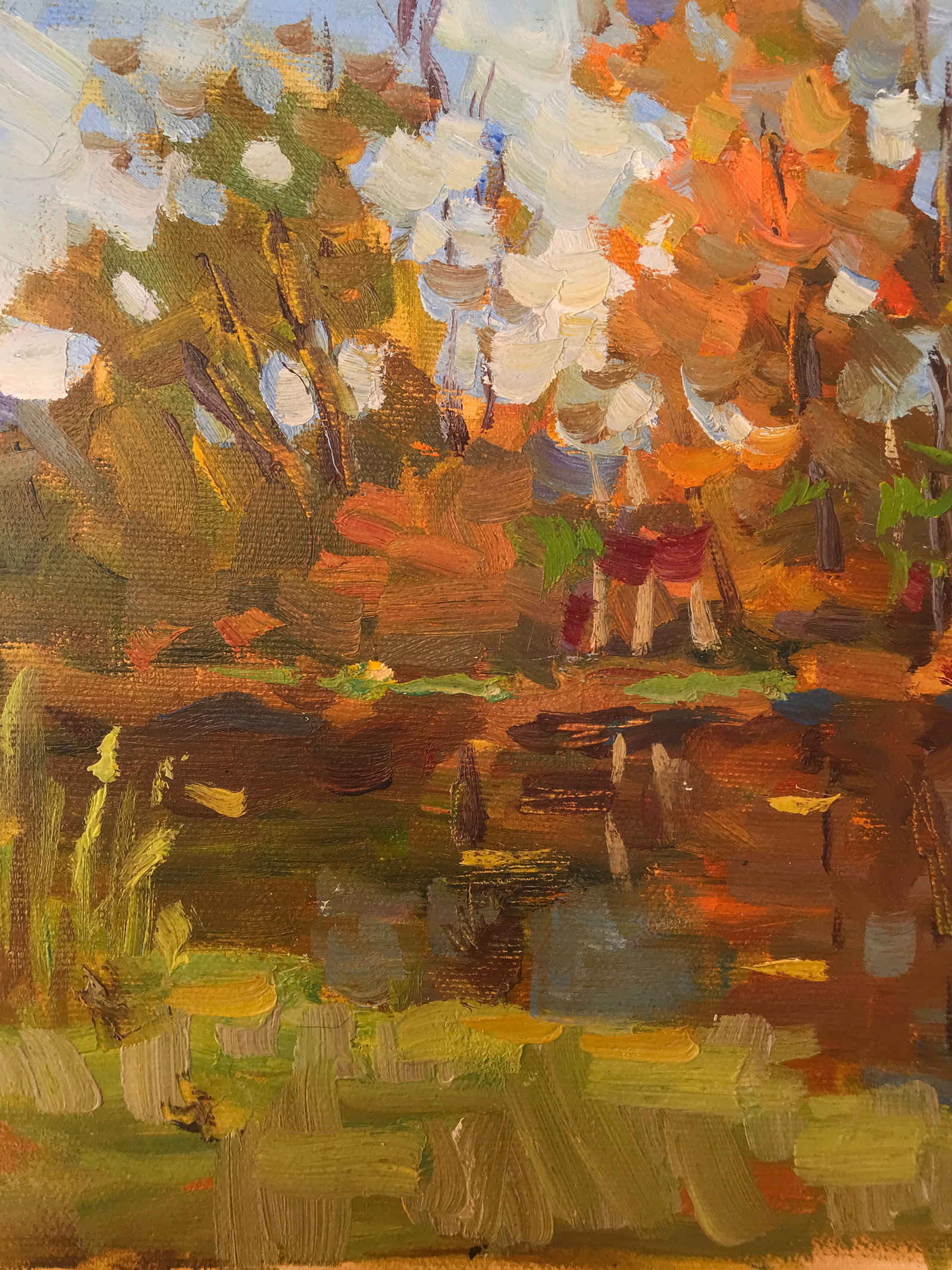 Oil painting along the river Sergey Ivanovich - 4