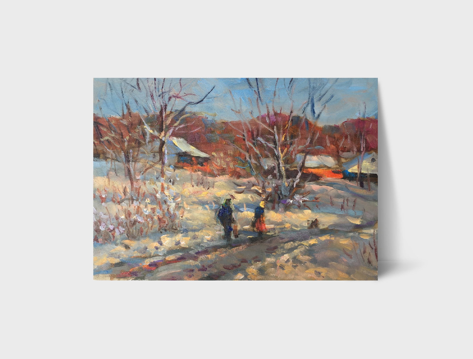 Oil painting Cold March Sergey Ivanovich Animov - 11