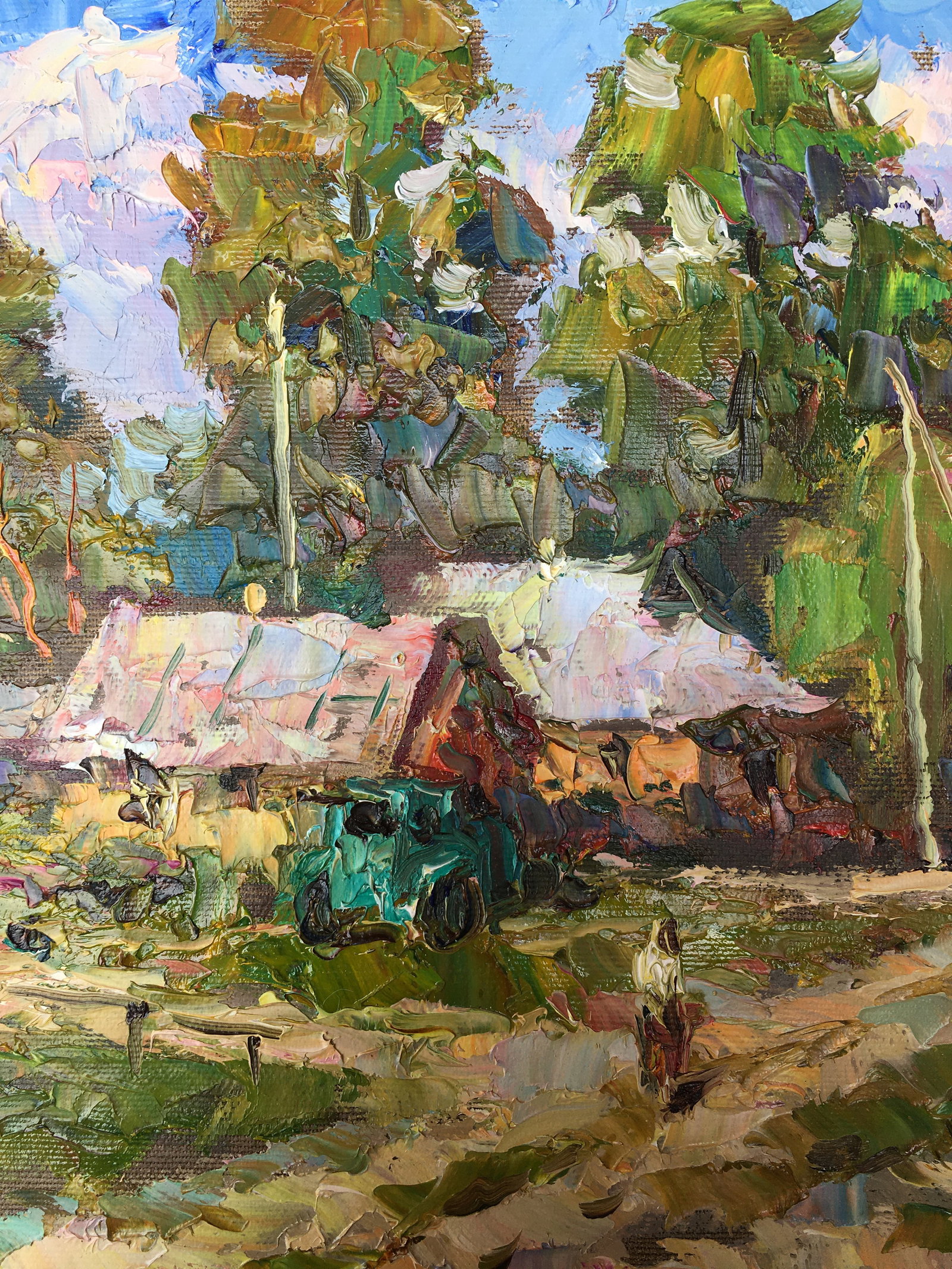Oil painting Outskirts Sergey Ivanovich Animov - 5