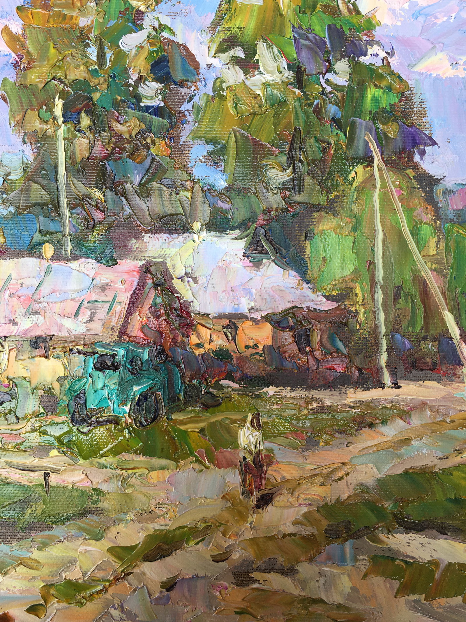 Oil painting Outskirts Sergey Ivanovich Animov - 6