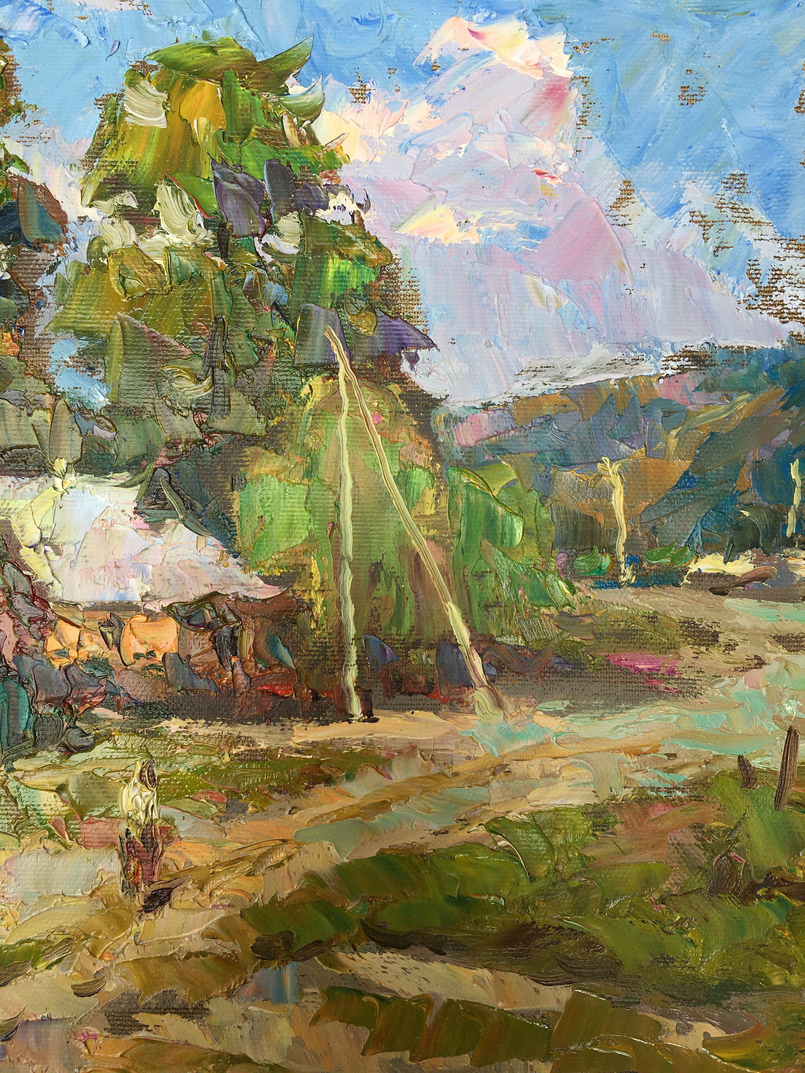Oil painting Outskirts Sergey Ivanovich Animov - 8