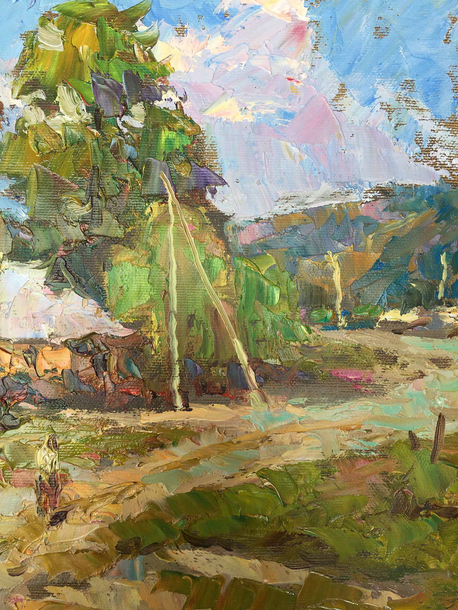Oil painting Outskirts Sergey Ivanovich Animov - 9