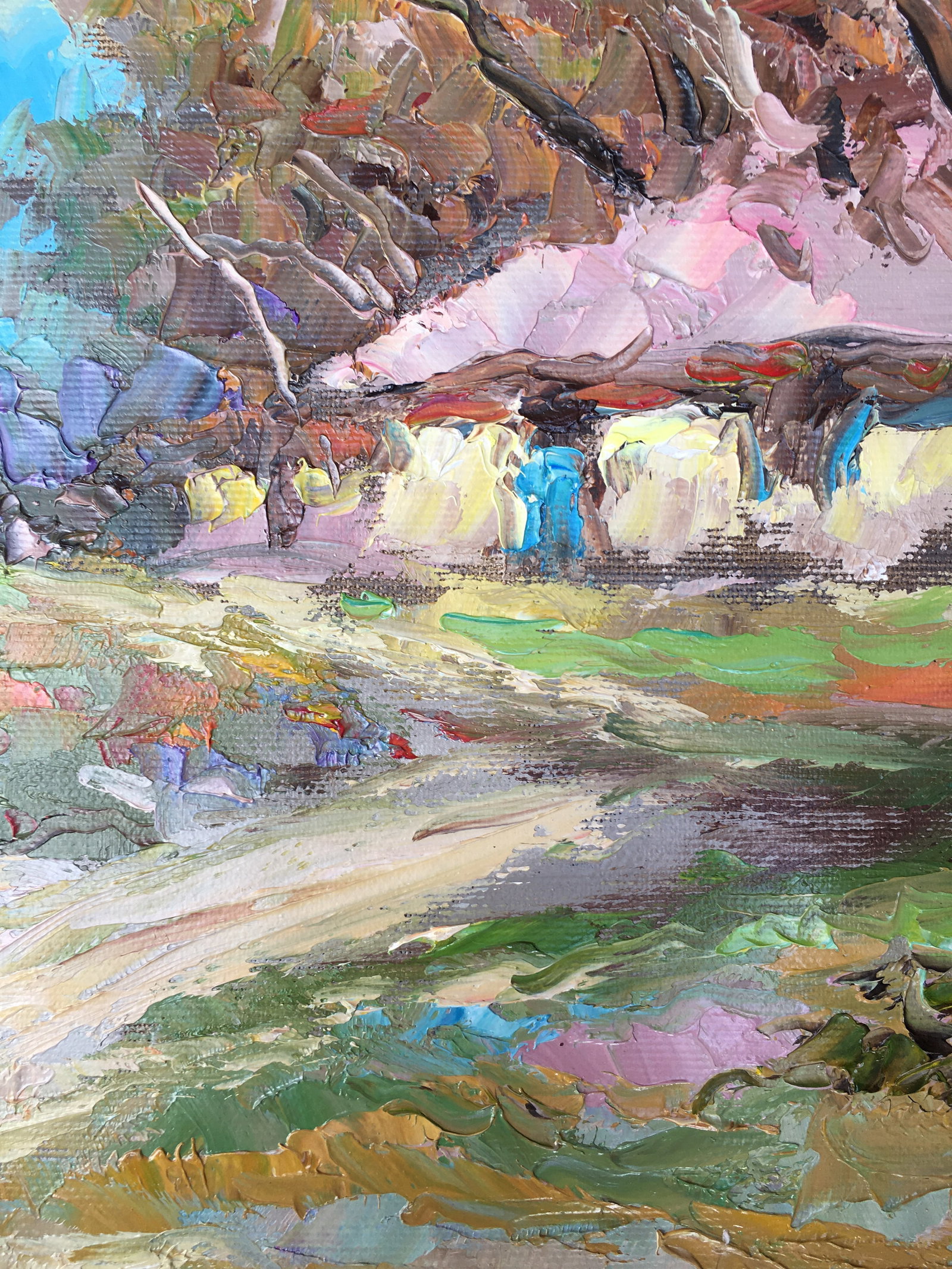 Oil painting Rural road Sergey Ivanovich Animov - 11