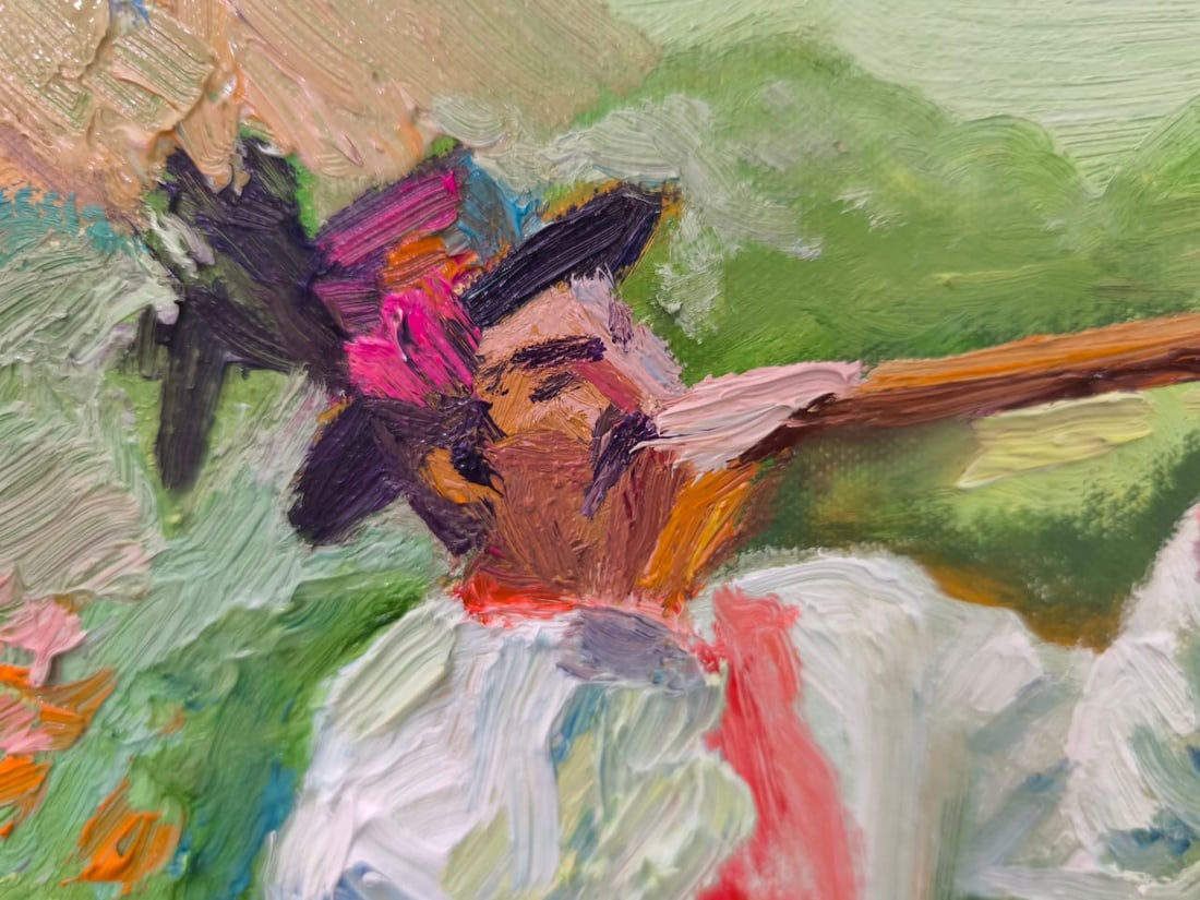 Genre Oil painting Trembita Nina L - 3
