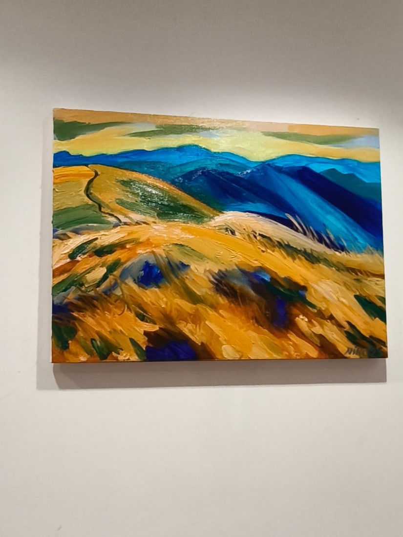 Landscape Oil painting Skyline Nina L - 6