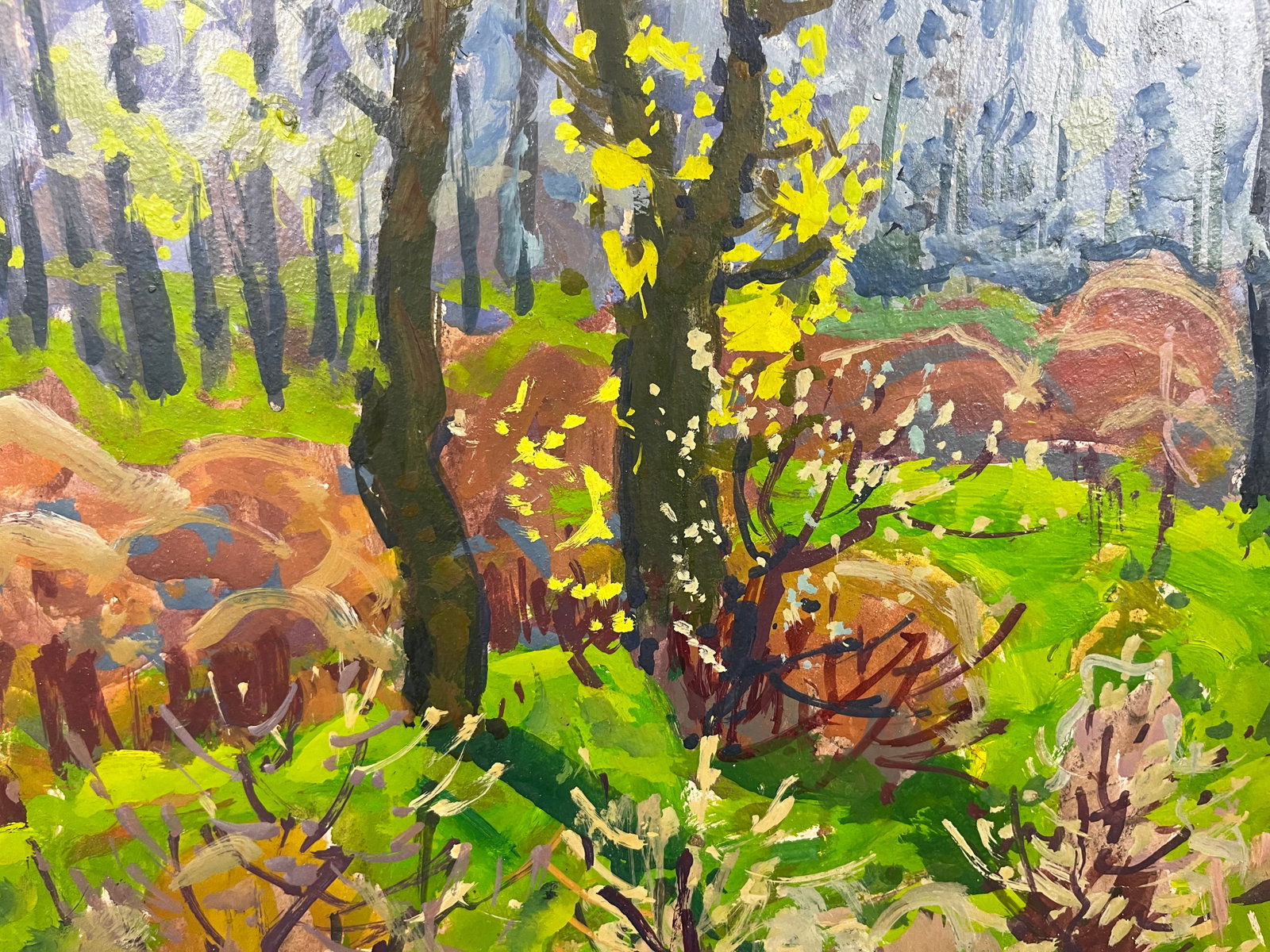 Oil painting Spring forest Kolosovsky G. - 6