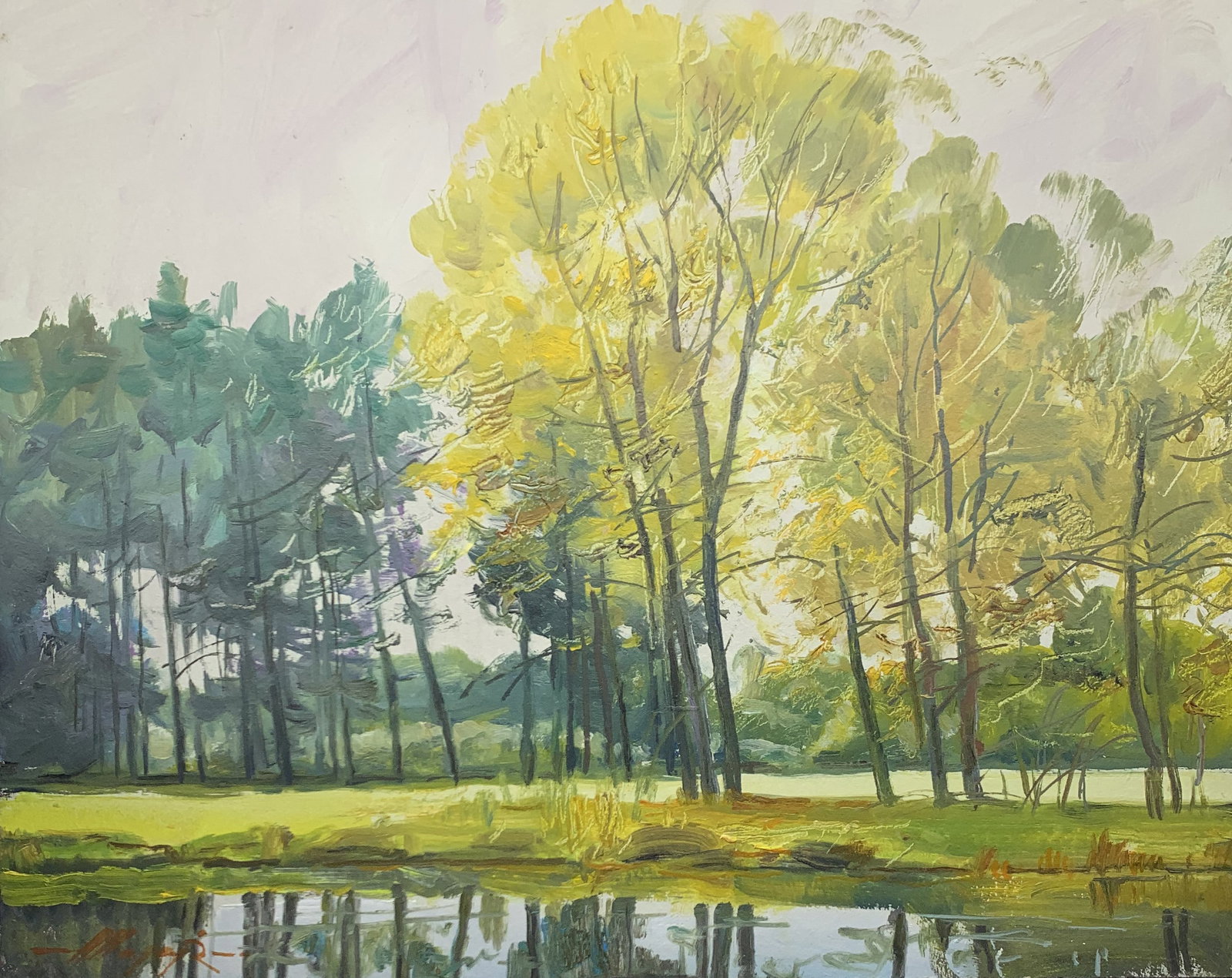 Oil painting Mainly cloudy Oleksandr Oleksandrovich Nazarenko: Title: Oil painting Mainly cloudy Oleksandr Oleksandrovich Nazarenko Description: 50NAA Painter: Oleksandr Nazarenko Size: 40x50 cm/15,74x19,68 inches Components: Oil, cardboard Original painting from