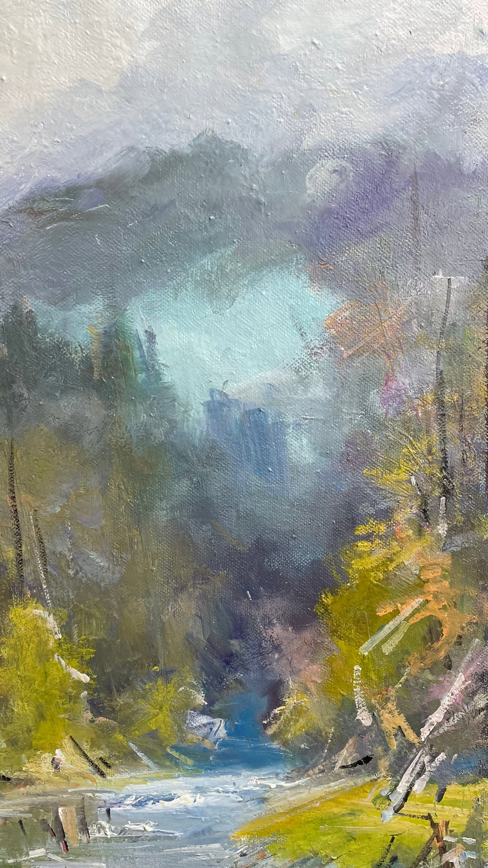 Oil painting Mountain's stream Ivan Romanyuk - 3