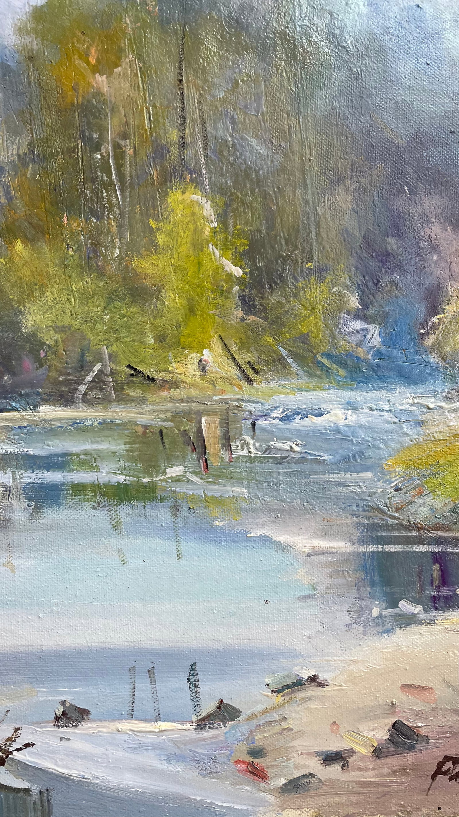 Oil painting Mountain's stream Ivan Romanyuk - 5