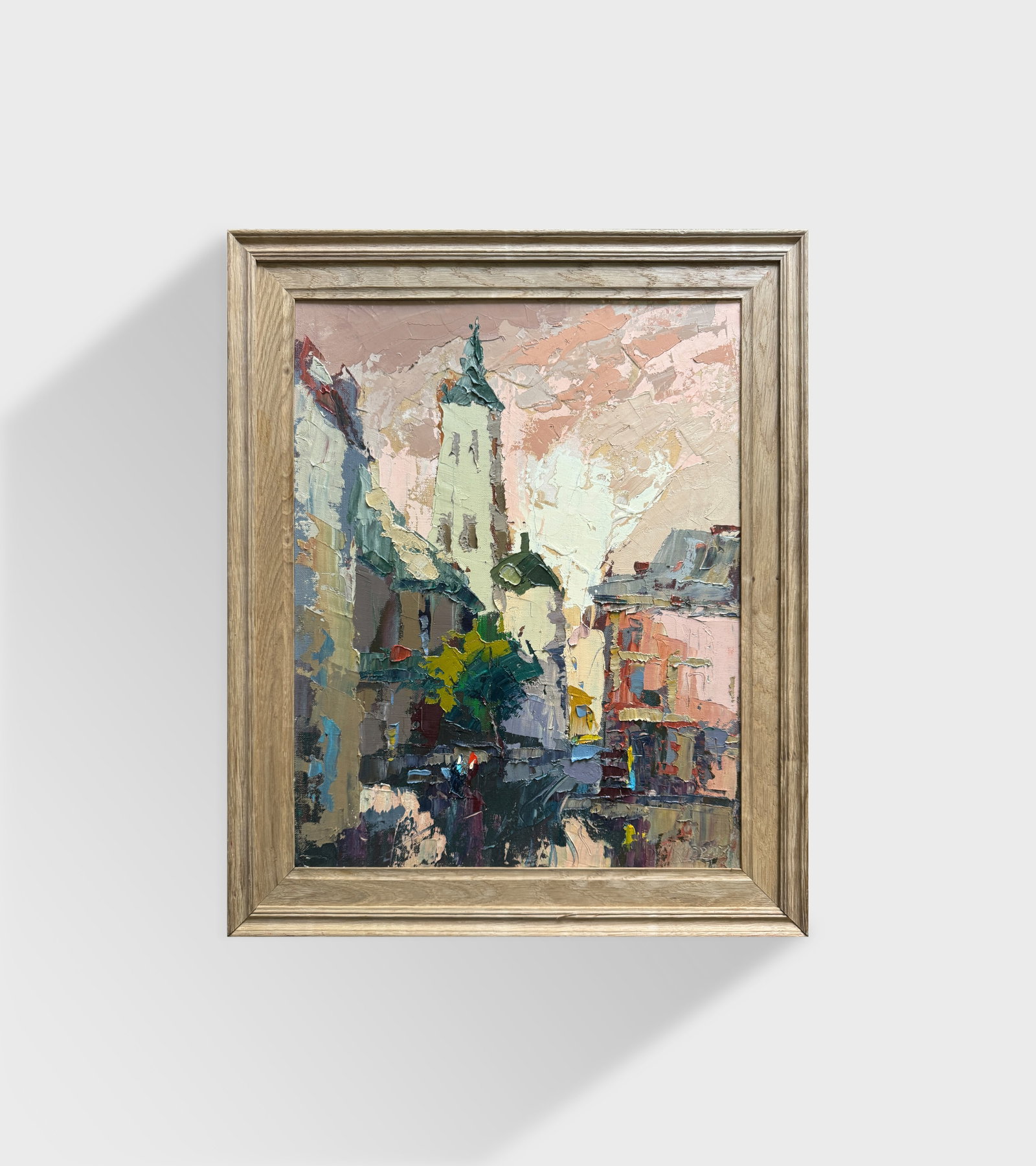 Oil painting with frame Latin Cathedral (Lviv) K. Leonid - 10