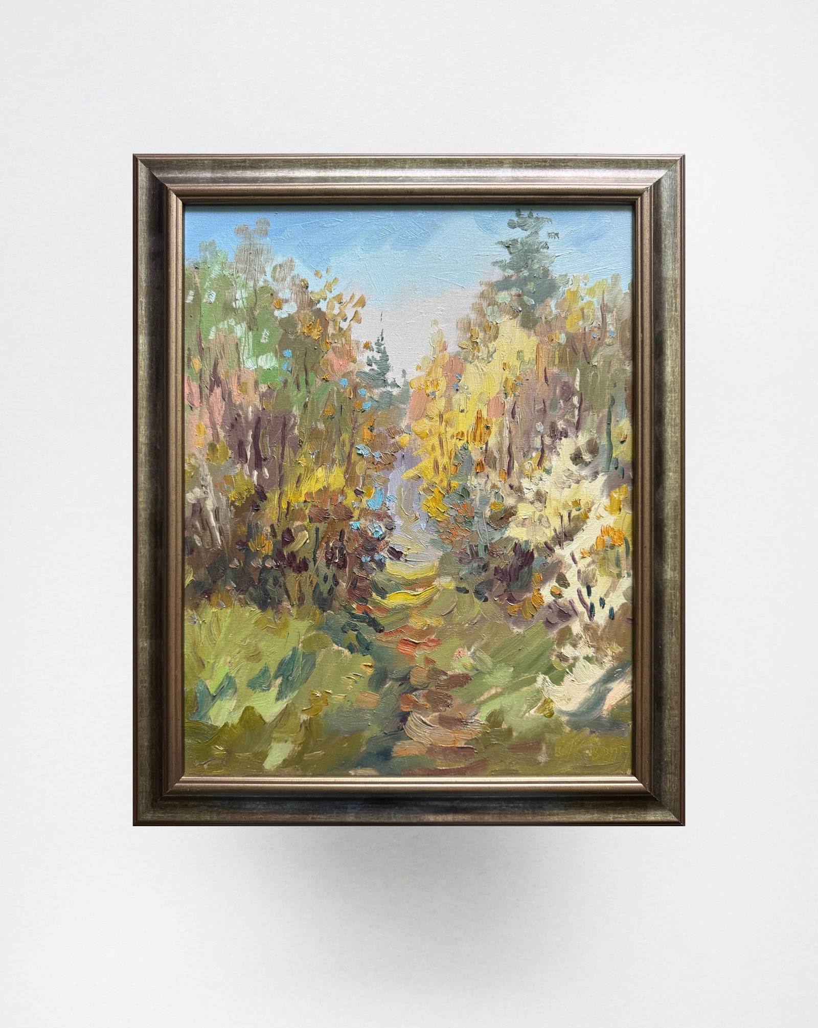 Oil painting with frame Autumn K. Leonid - 10
