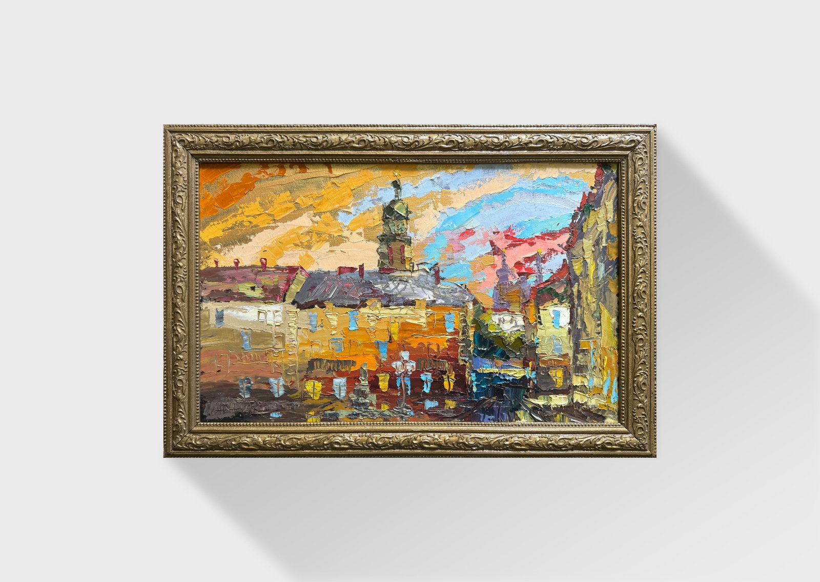 Oil painting with frame Lviv K. Leonid - 12