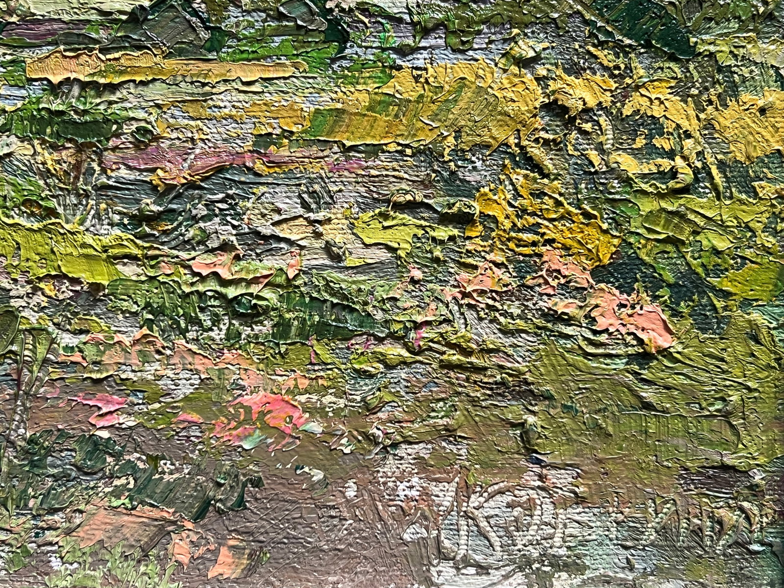 Oil painting with farme botanical garden at the Ivan Franko university of lviv K. Leonid - 10