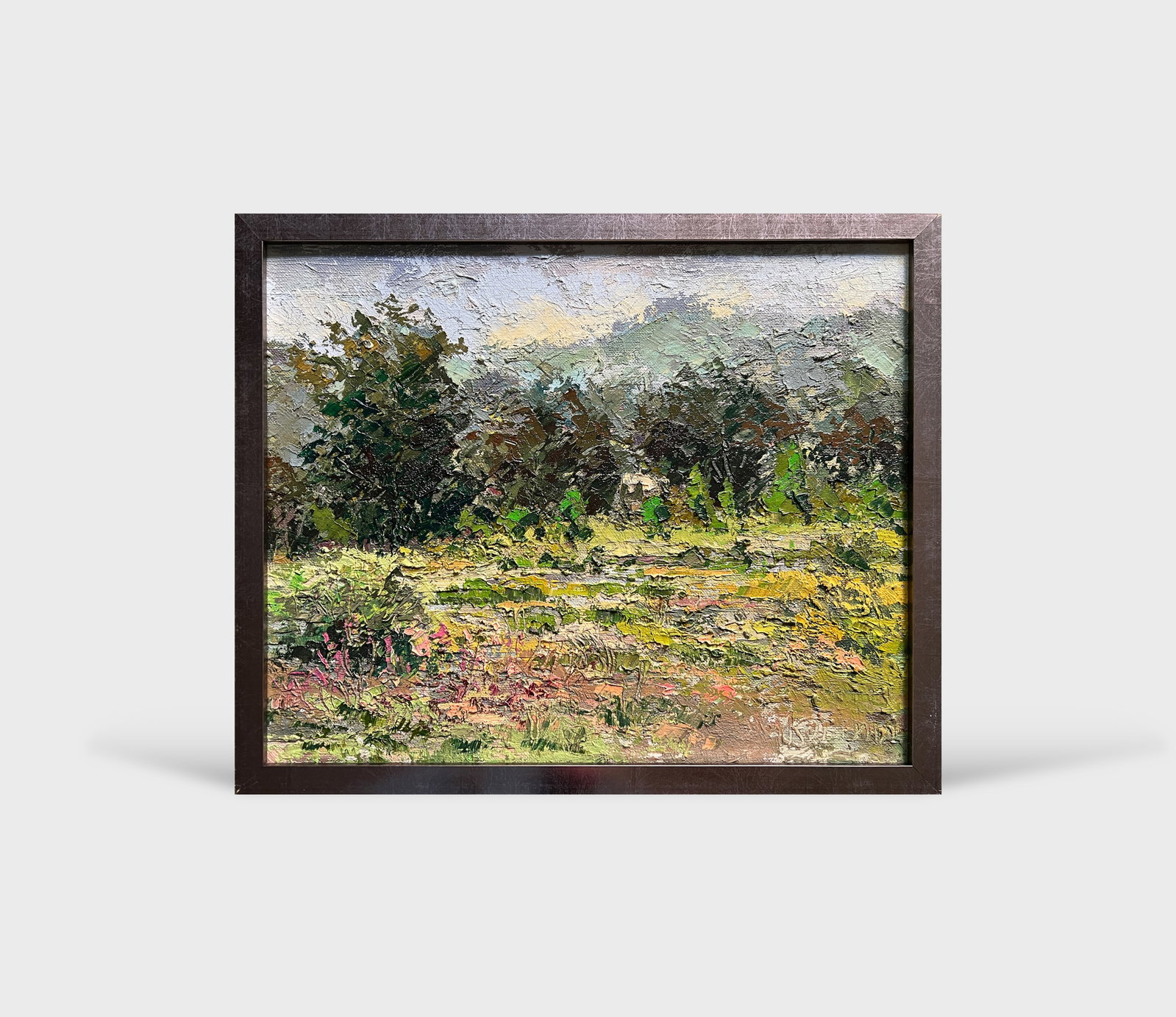 Oil painting with farme botanical garden at the Ivan Franko university of lviv K. Leonid - 12