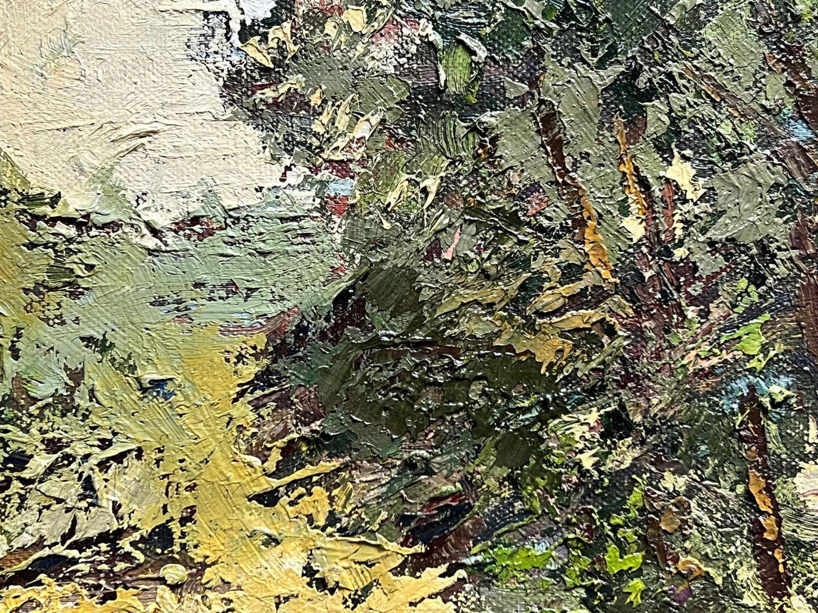 Oil painting with farme botanical garden at the Ivan Franko university of lviv K. Leonid - 3