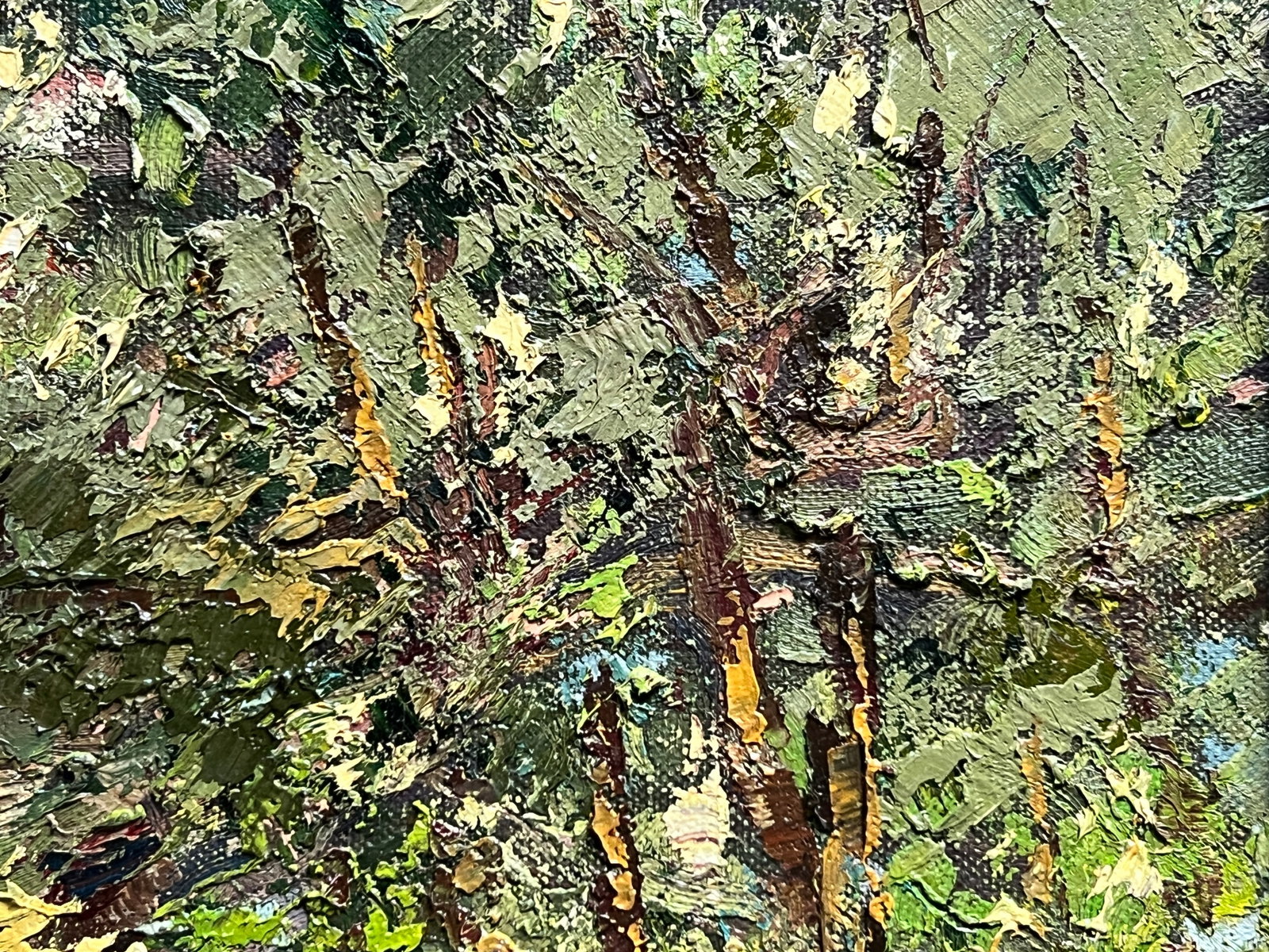 Oil painting with farme botanical garden at the Ivan Franko university of lviv K. Leonid - 4