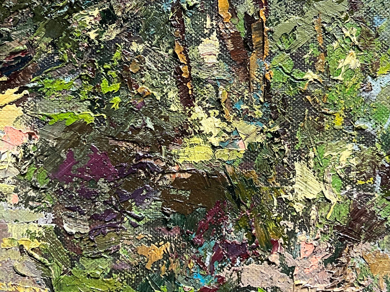 Oil painting with farme botanical garden at the Ivan Franko university of lviv K. Leonid - 5