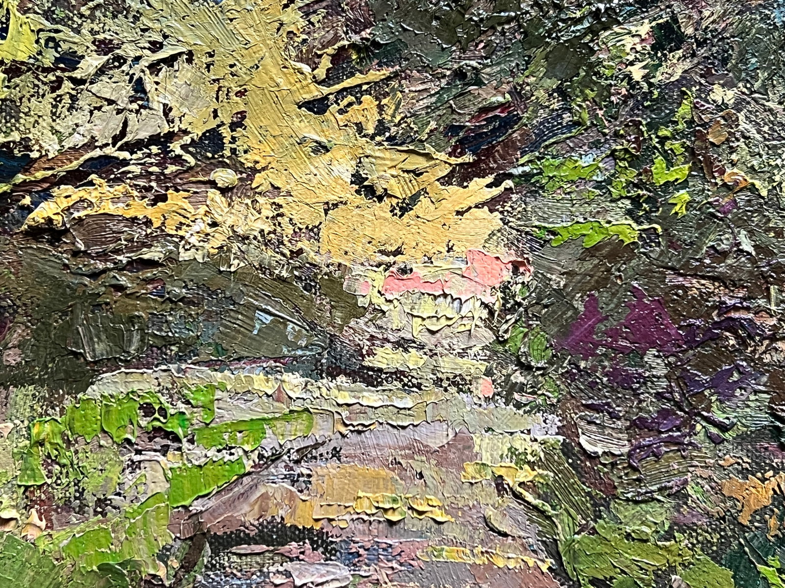Oil painting with farme botanical garden at the Ivan Franko university of lviv K. Leonid - 6