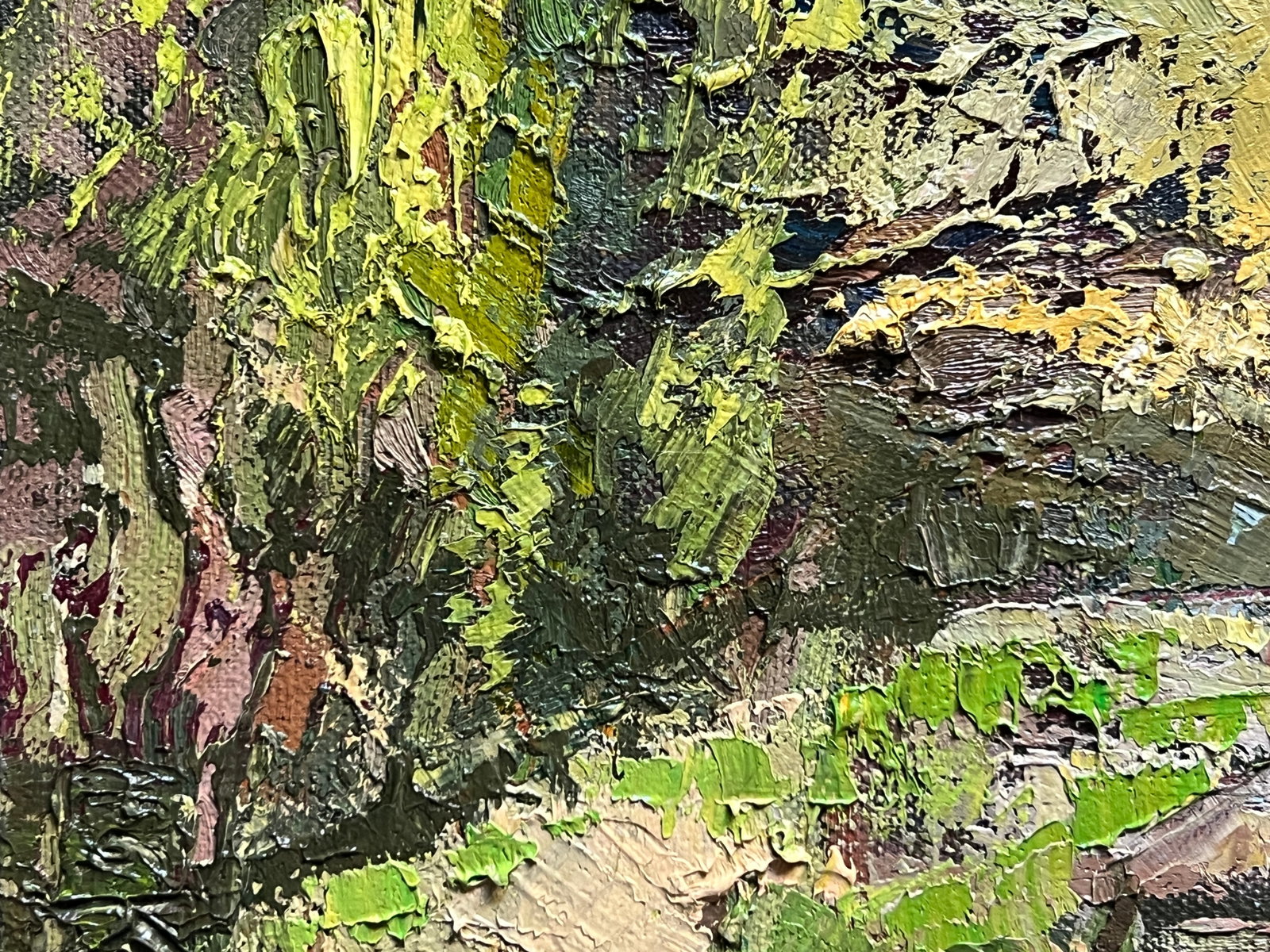 Oil painting with farme botanical garden at the Ivan Franko university of lviv K. Leonid - 7