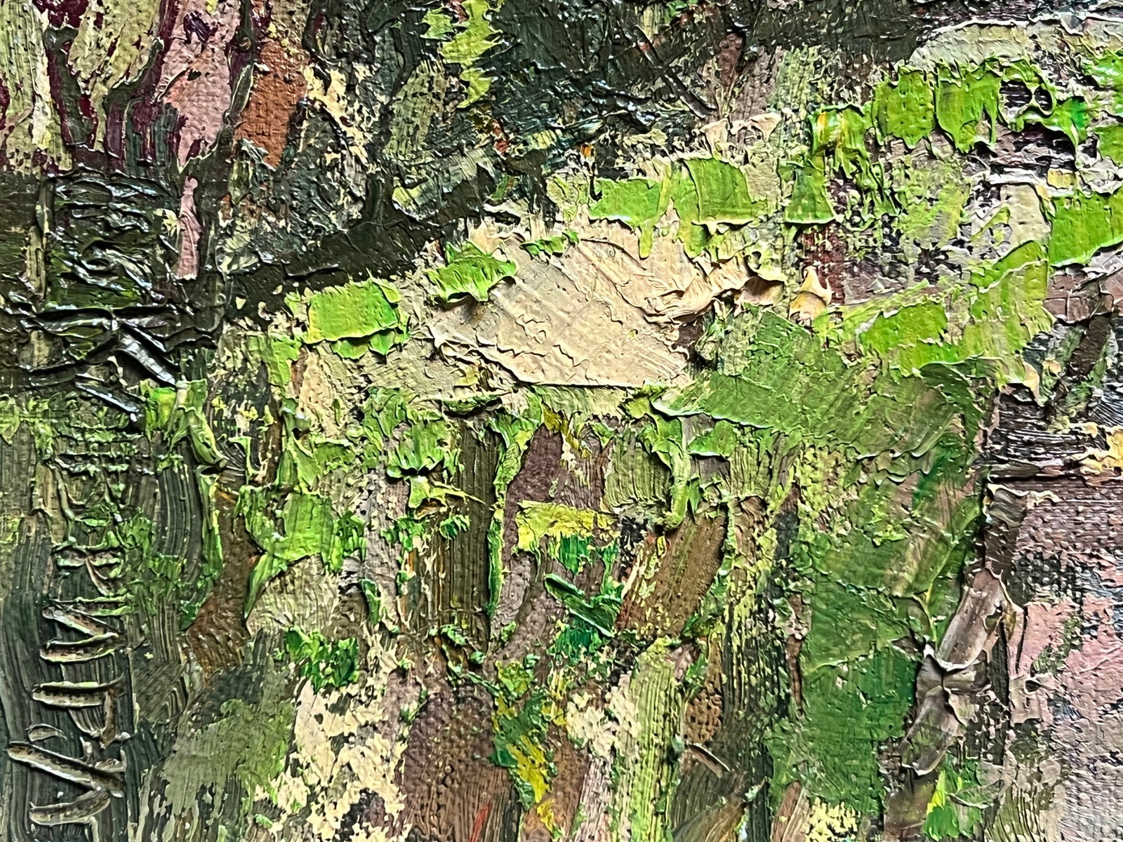 Oil painting with farme botanical garden at the Ivan Franko university of lviv K. Leonid - 8