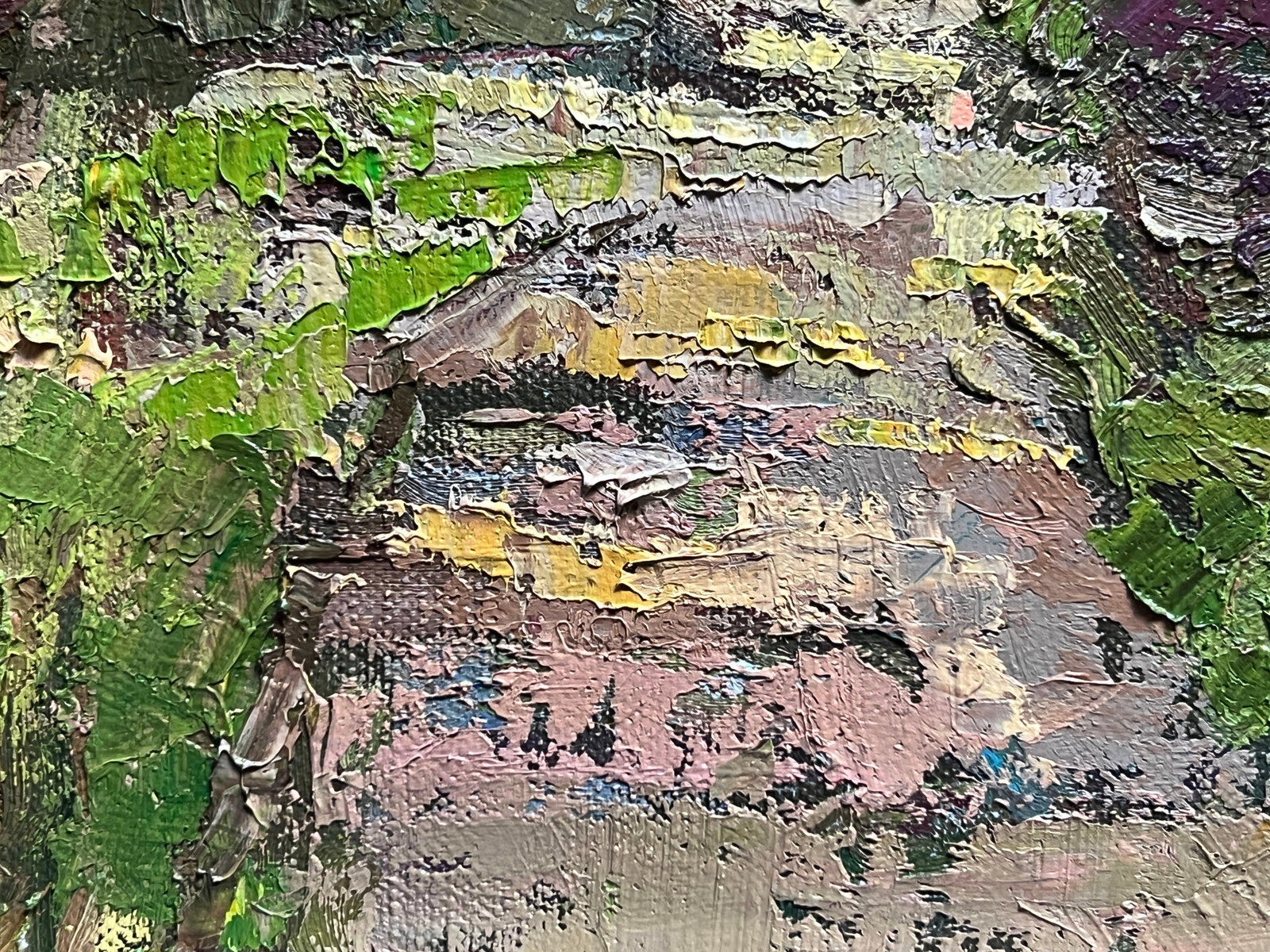 Oil painting with farme botanical garden at the Ivan Franko university of lviv K. Leonid - 9