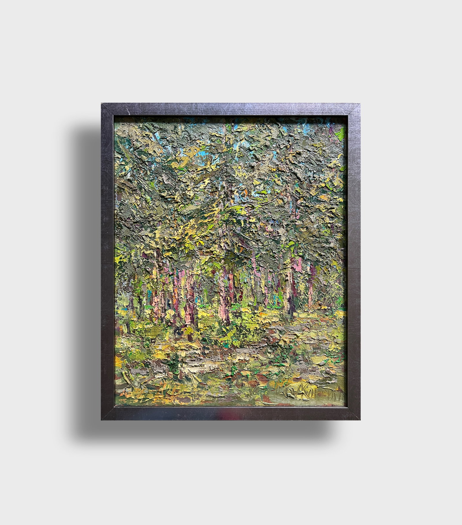 Oil painting with farme botanical garden at the Ivan Franko university of lviv K. Leonid - 11