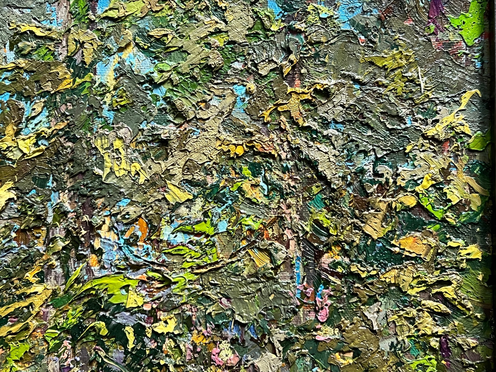 Oil painting with farme botanical garden at the Ivan Franko university of lviv K. Leonid - 3