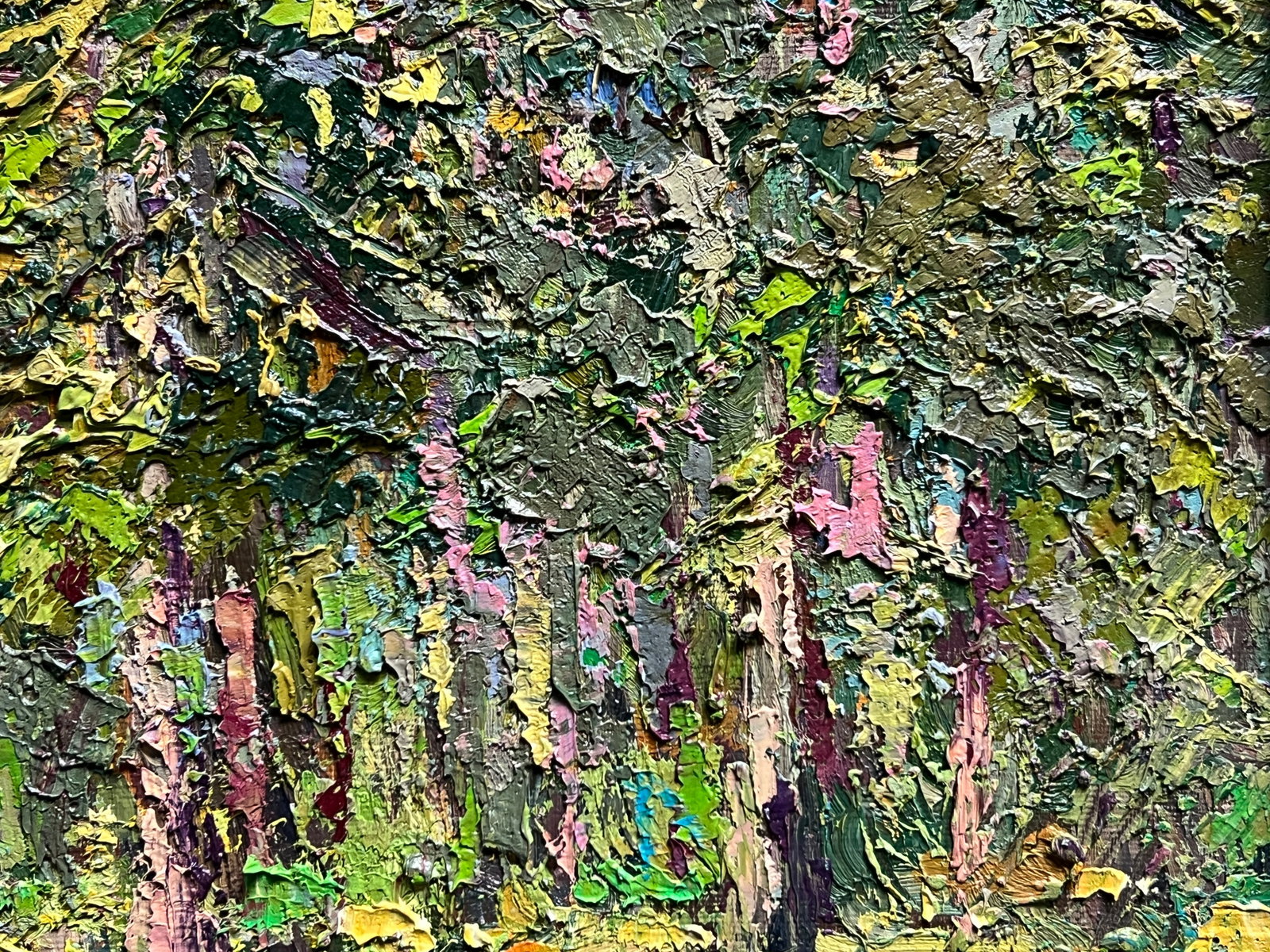 Oil painting with farme botanical garden at the Ivan Franko university of lviv K. Leonid - 4