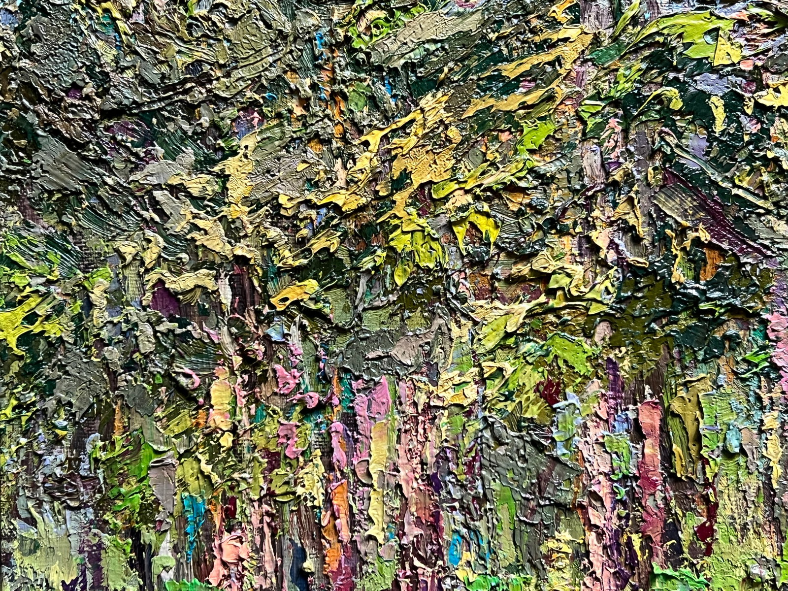 Oil painting with farme botanical garden at the Ivan Franko university of lviv K. Leonid - 5