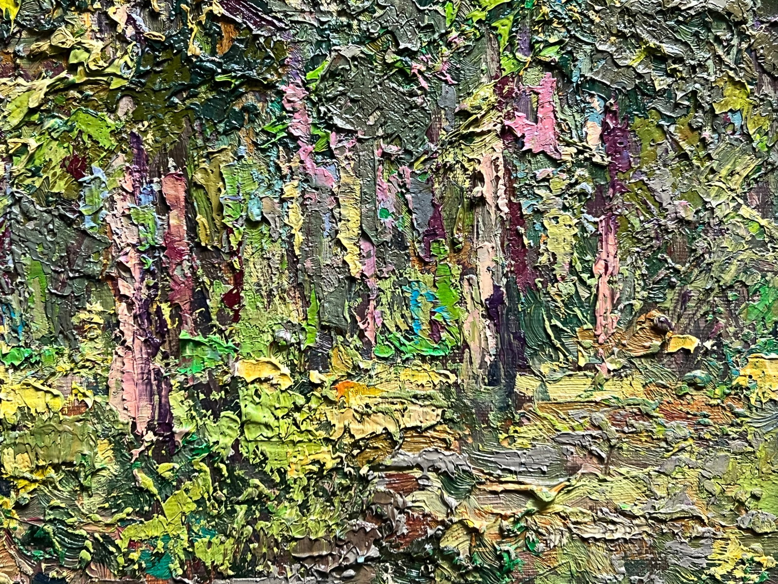 Oil painting with farme botanical garden at the Ivan Franko university of lviv K. Leonid - 7