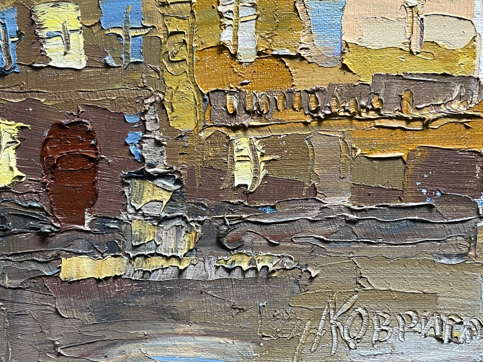 Oil painting with farme market in Lviv K. Leonid - 10