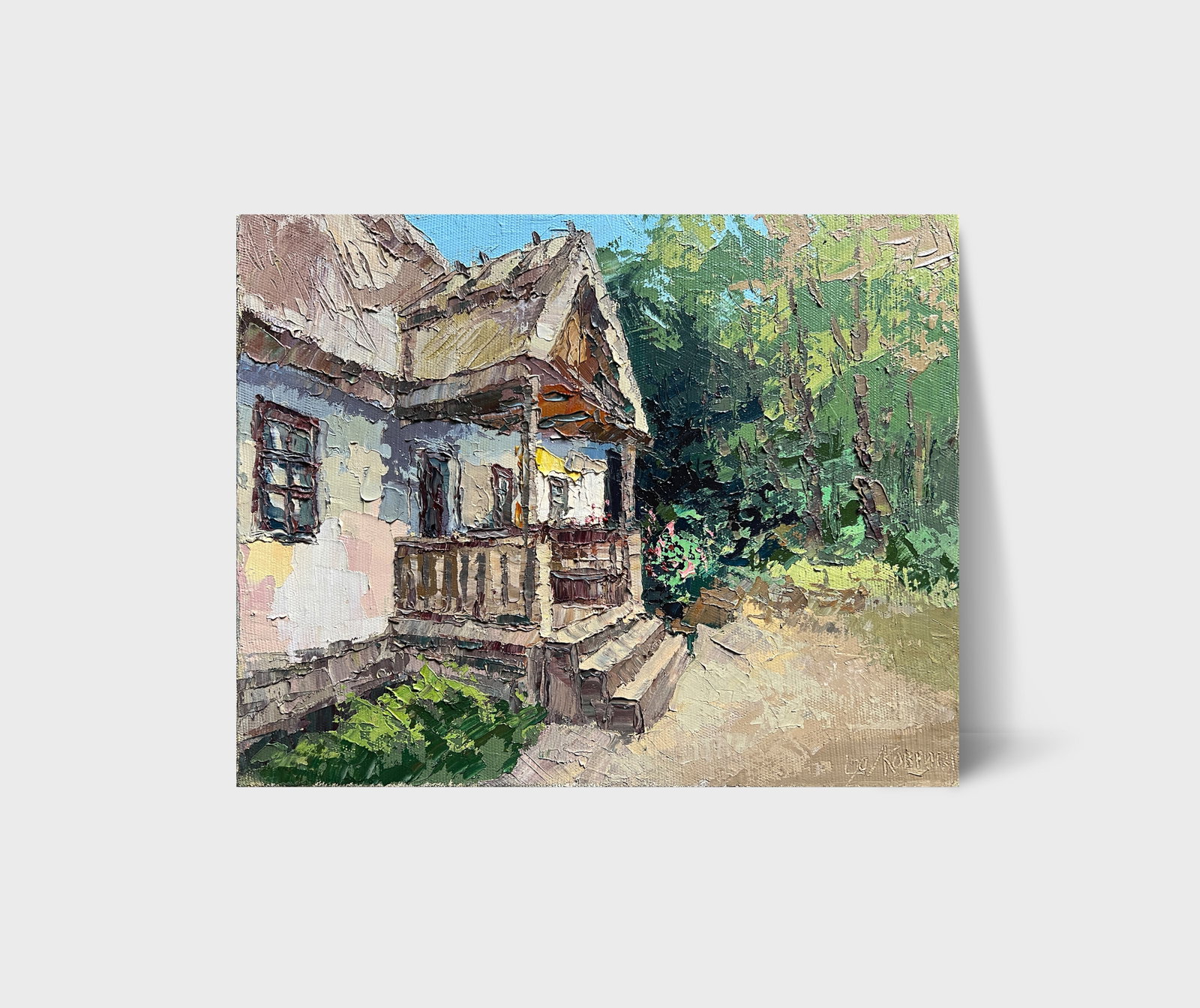 Oil painting with farme Taras's room K. Leonid - 12