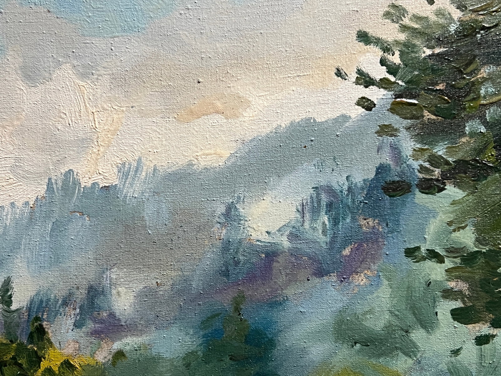 Oil painting with farme Morning K. Leonid - 3