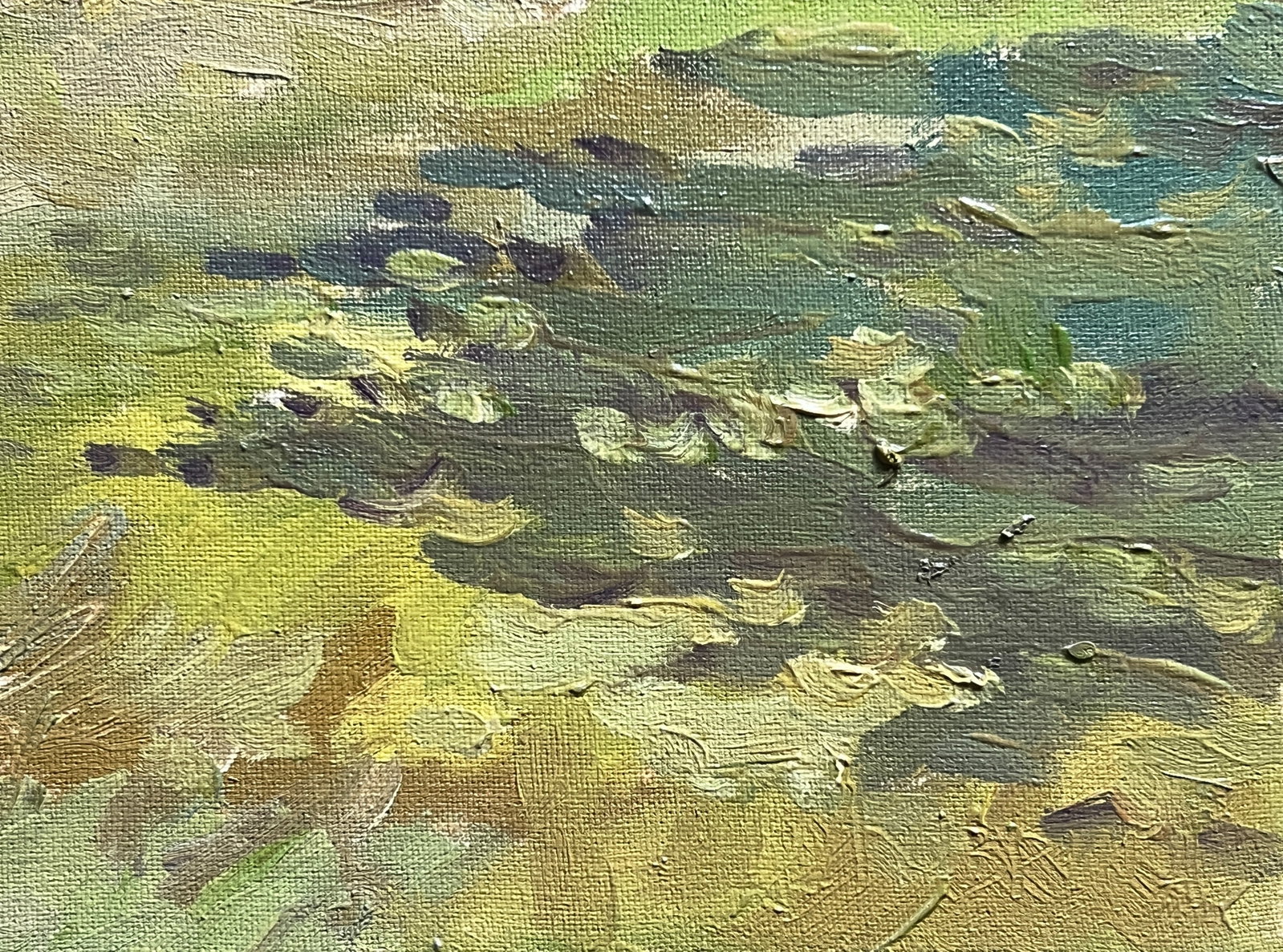 Oil painting with farme village in the Carpathians K. Leonid - 6
