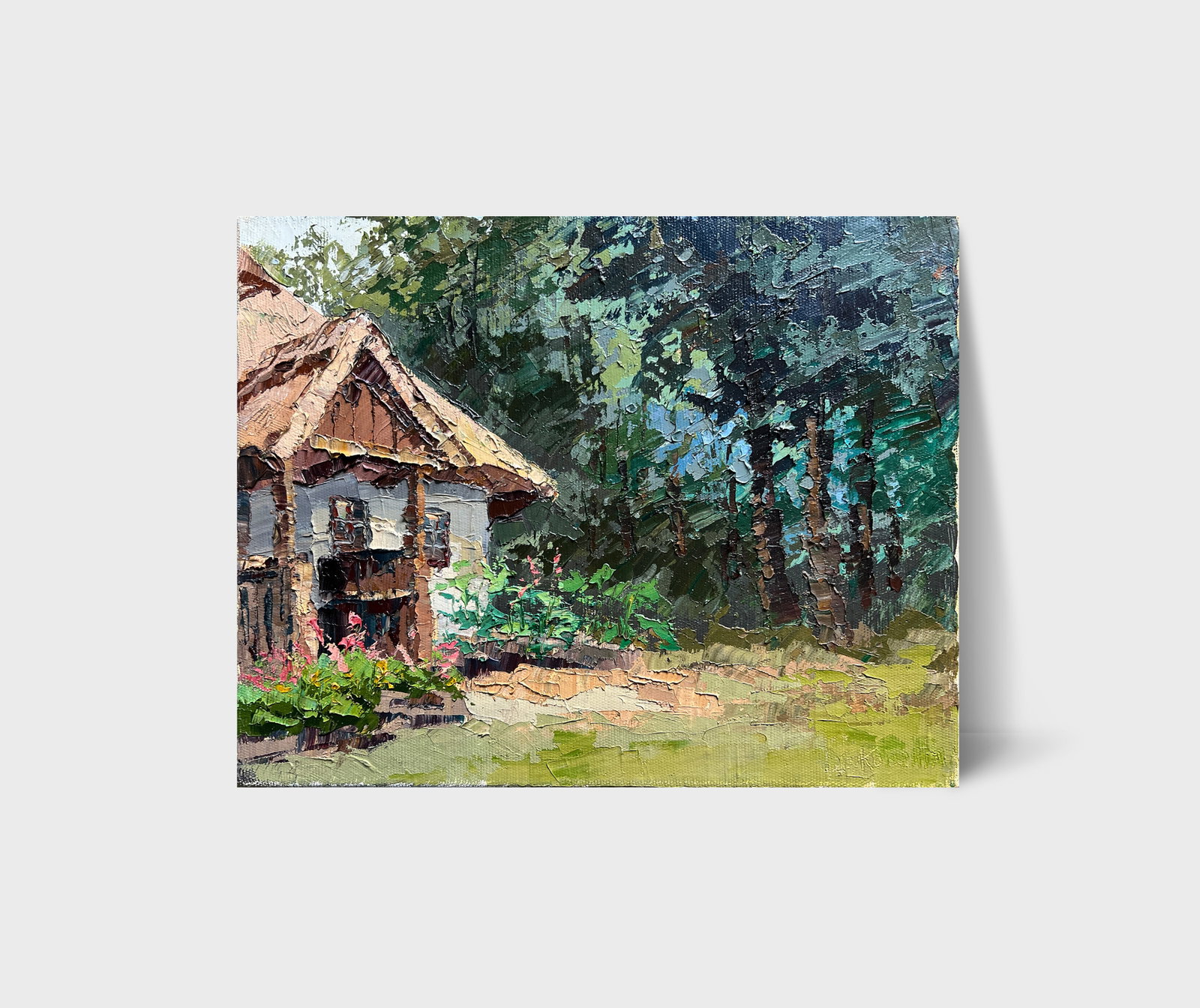 Oil painting with farme Taras's room K. Leonid - 12