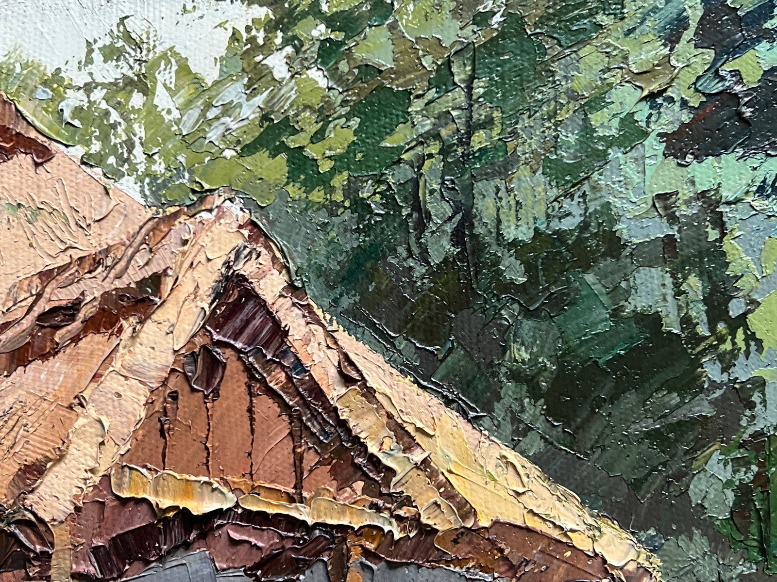 Oil painting with farme Taras's room K. Leonid - 2